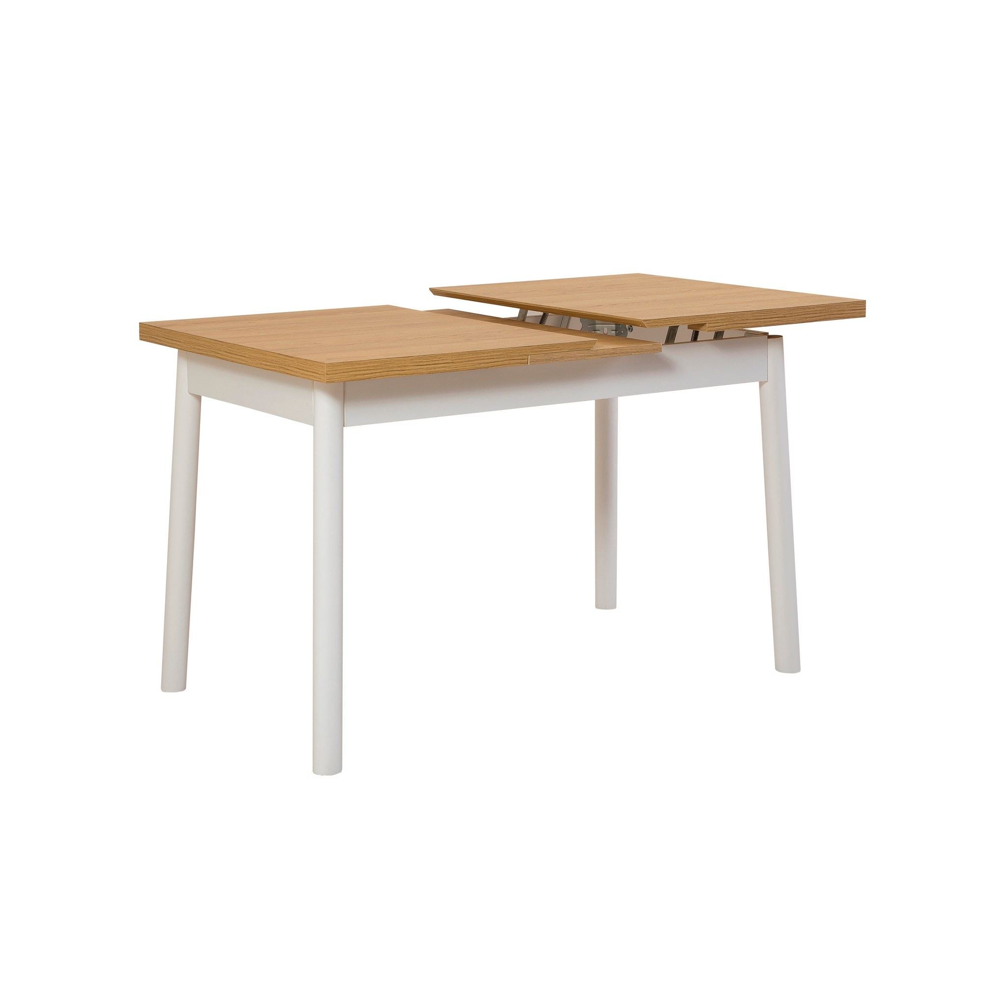 Erleben Sie stilvolle Essmomente mit dem Oliver Open Esstisch von Hanah Home. Ausziehbar, robust und in elegantem Weiß – ideal für jeden Anlass!