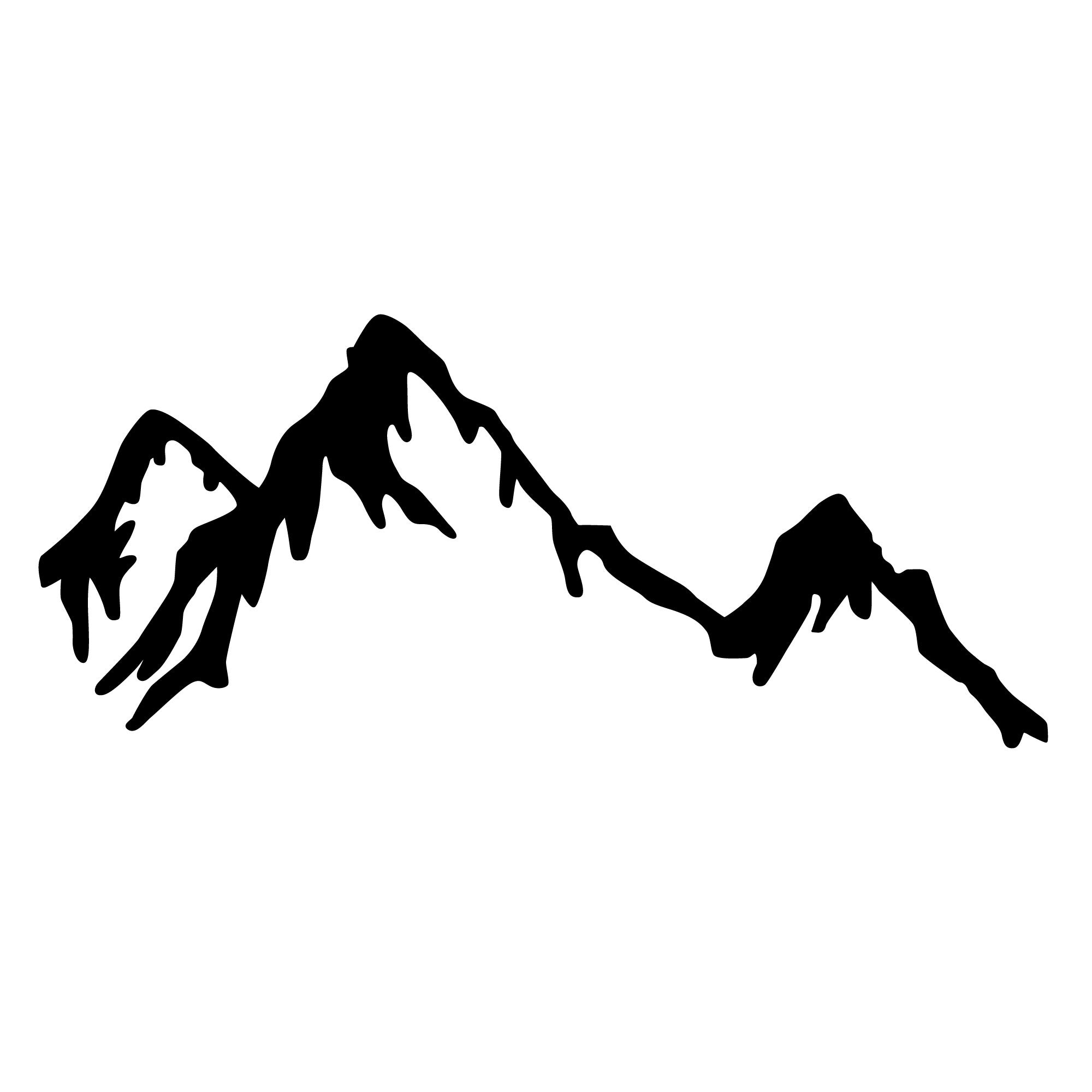 Verleihen Sie Ihrem Zuhause mit der schwarzen Mountain Wanddeko von Wallity einen Hauch von Eleganz. Ein modernes Metallkunstwerk für stilvolle Akzente.