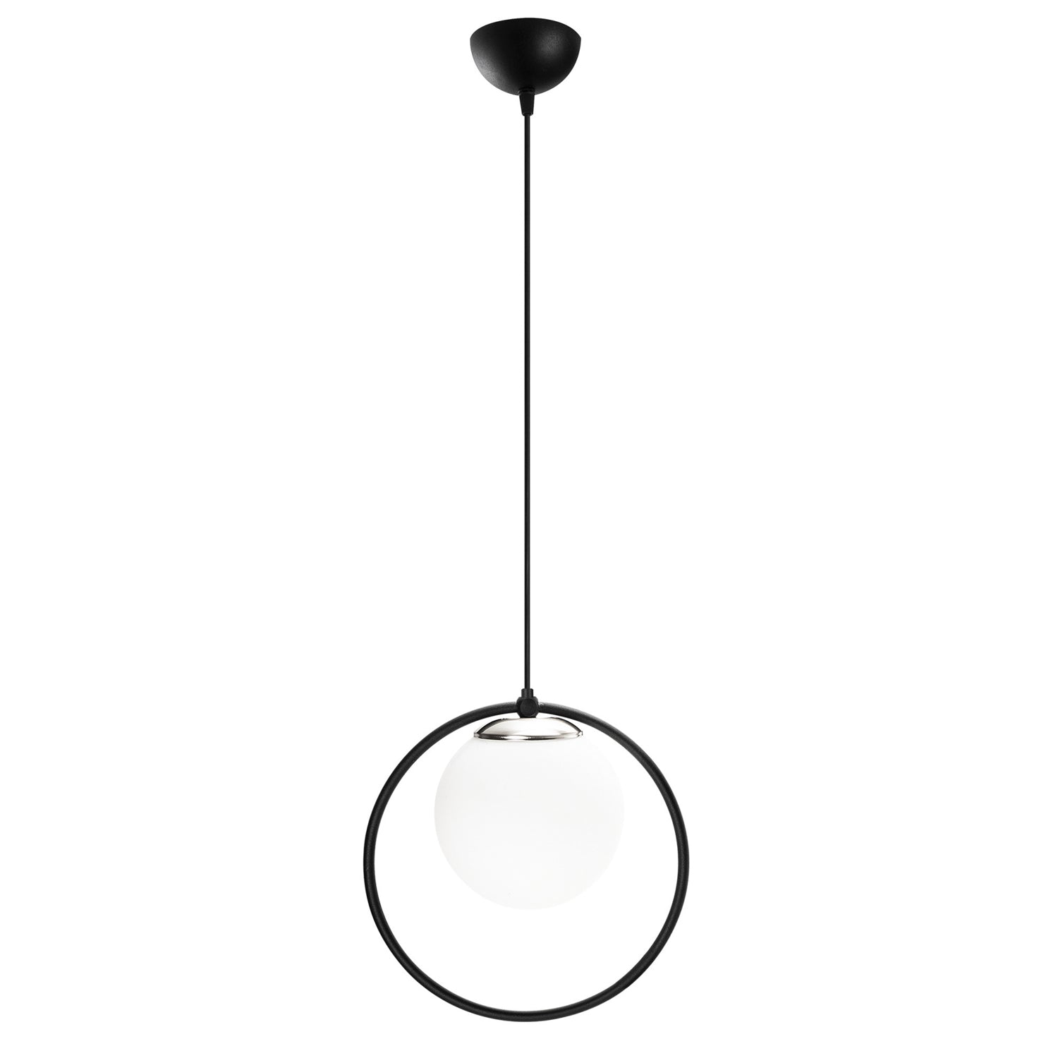 Verleihen Sie Ihrem Raum mit der Dolunay Pendelleuchte von Opviq einen Hauch von Eleganz. Ihr modernes schwarz-weißes Design passt perfekt in jedes Zuhause.