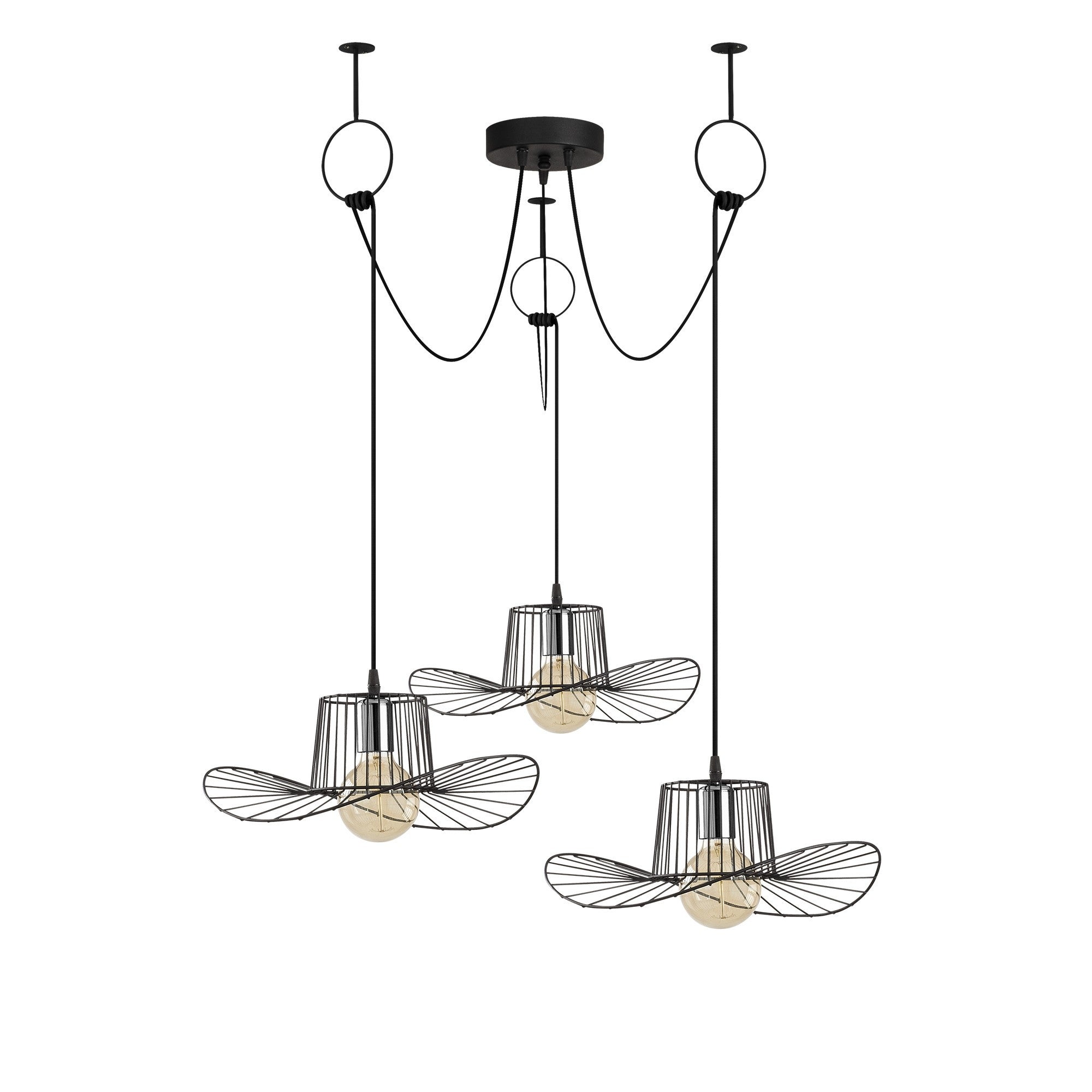 Verleihen Sie Ihrem Zuhause mit der Tel Pendelleuchte von Opviq in Schwarz einen Hauch von Eleganz. Ihr modernes Design schafft eine einladende Atmosphäre.
