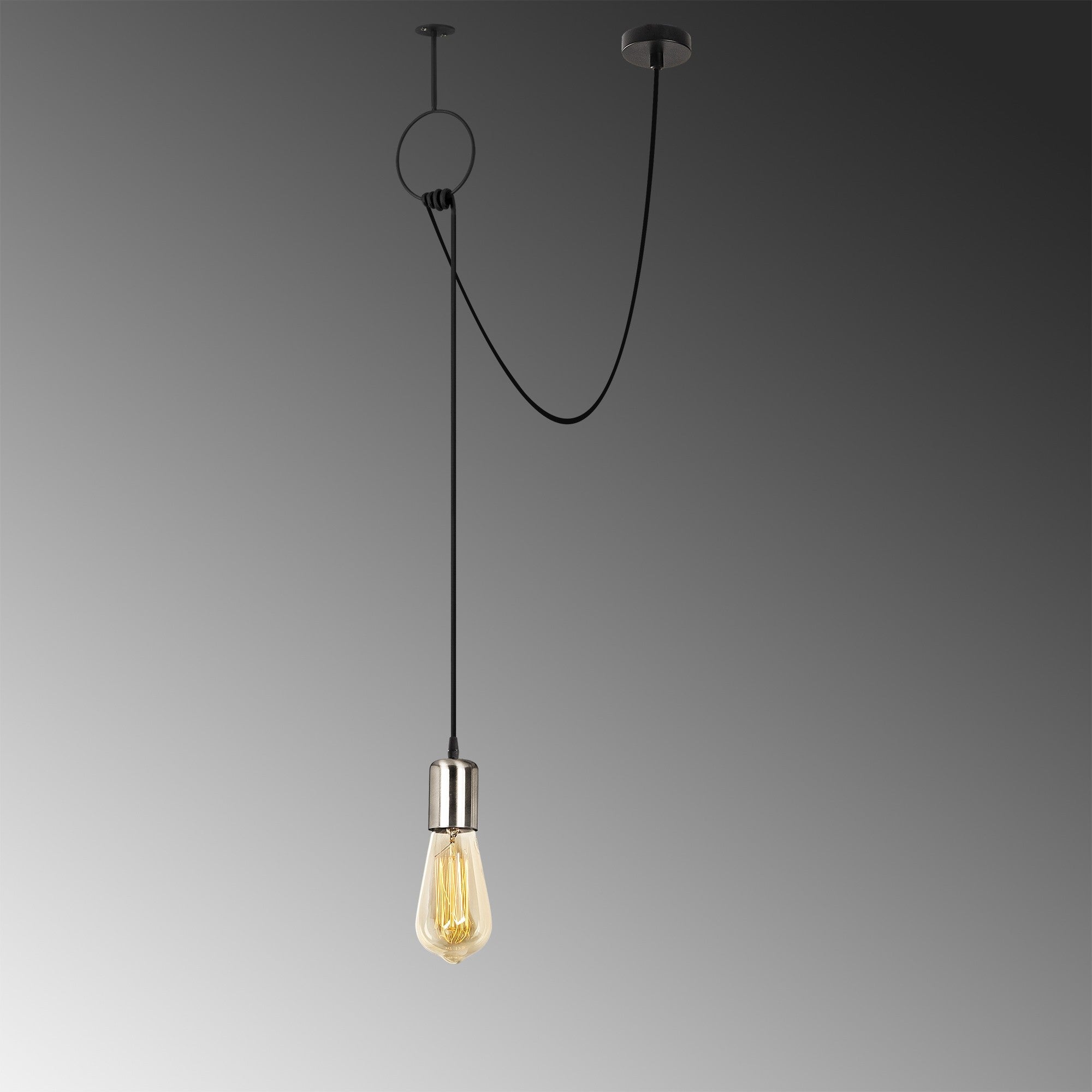 Moderne Sırın Pendellampe in Schwarz Nickel von Opviq, ideal für stilvolle Beleuchtung in jedem Raum.