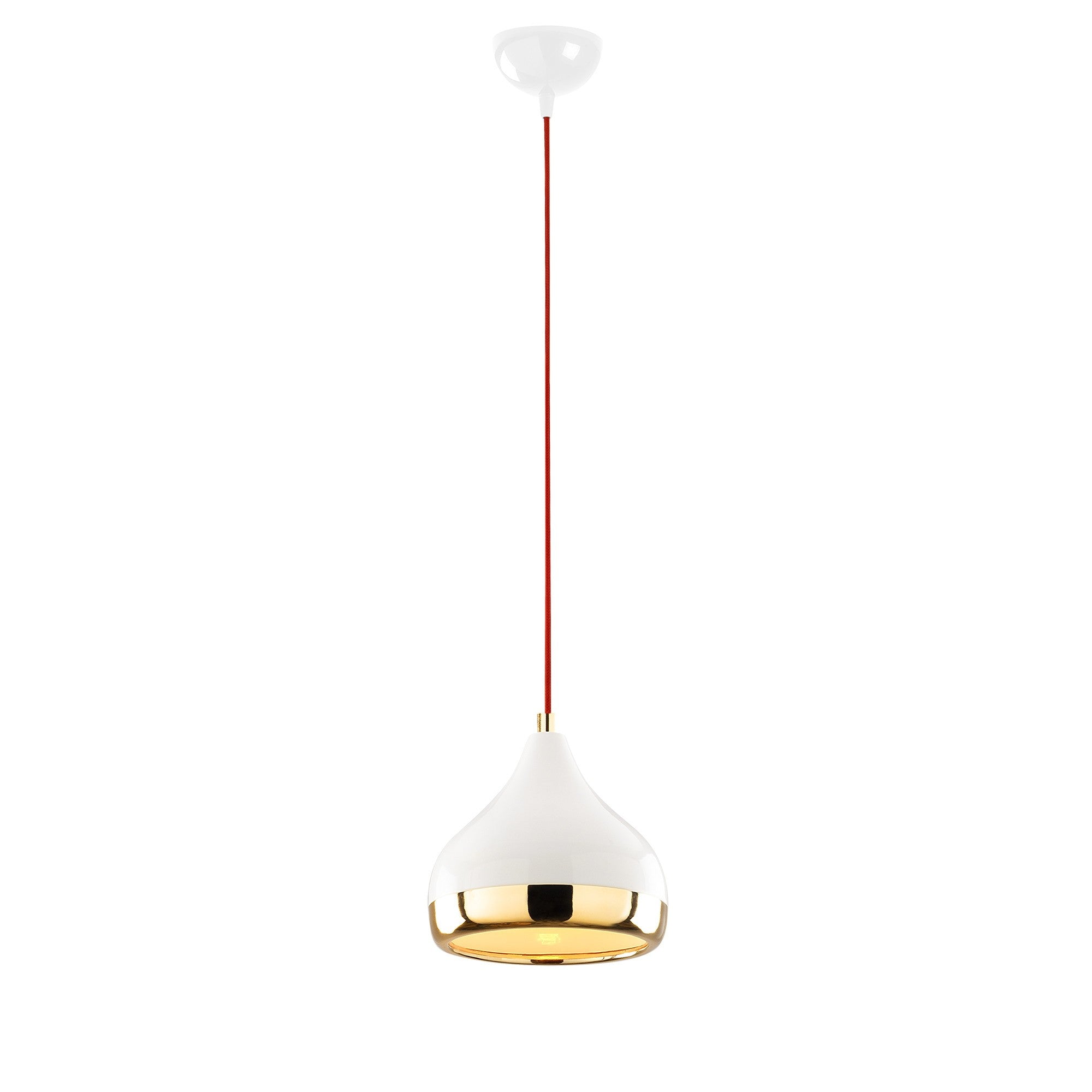 Entdecken Sie die Yıldo Pendelleuchte von Opviq – ein stilvolles Lichtobjekt in Weiß, Rot und Gold, das jeden Raum in eine elegante Oase verwandelt.