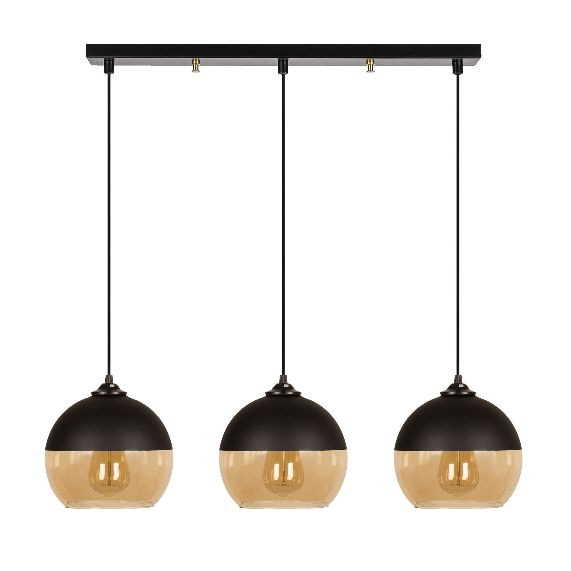 Entdecken Sie die Camini Pendelleuchte von Opviq in Schwarz-Honig – ein stilvolles Highlight, das nostalgischen Charme und modernes Design vereint.