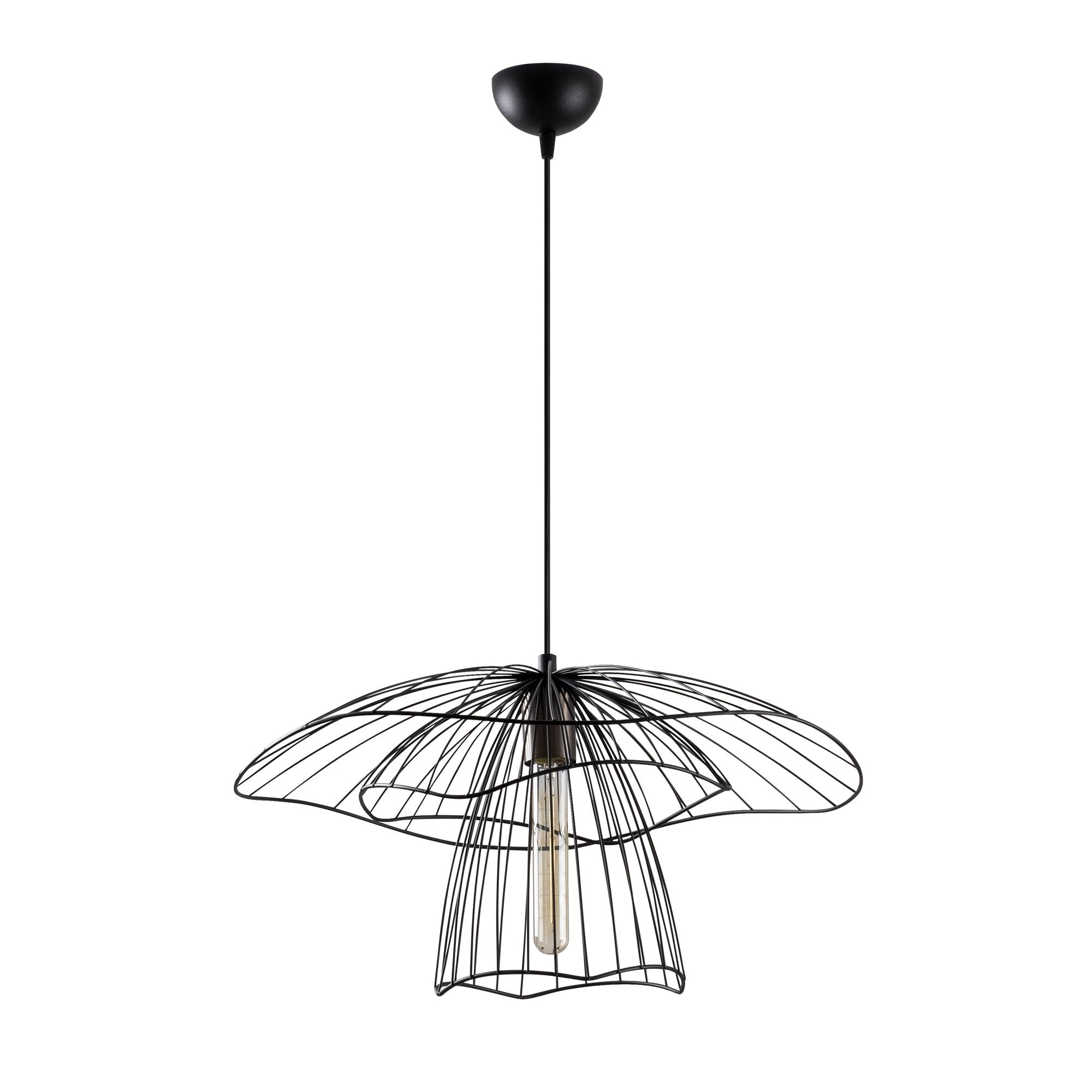 Verleihen Sie Ihrem Raum mit der Tel Pendelleuchte von Opviq in Schwarz einen Hauch von Eleganz. Diese robuste Eisenleuchte ist ideal für jeden Einrichtungsstil.