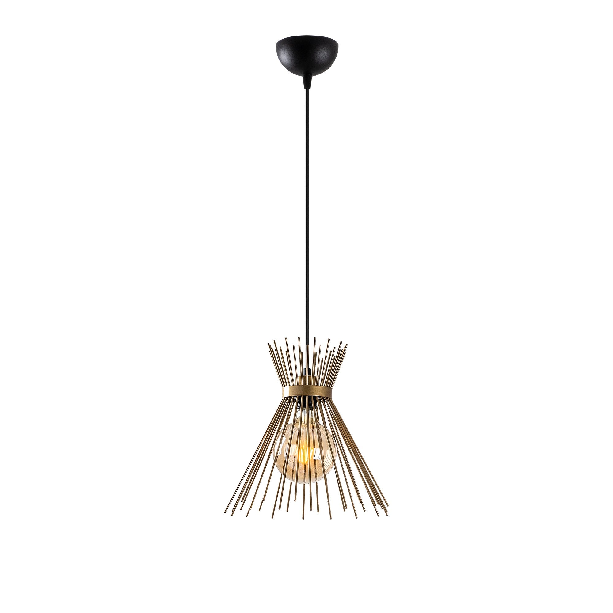 Erleben Sie die stilvolle Kirpi Pendelleuchte in Schwarz von Opviq. Ihr modernes Design und die verstellbare Höhe verwandeln jeden Raum in eine elegante Oase.