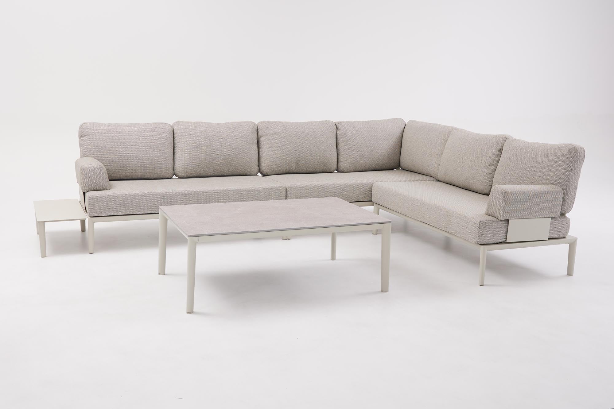 Stylisches 2-Sitzer Lounge Sofa ohne Armlehnen von Be Garden, perfekt für gemütliche Stunden im Freien und ideal für jeden Außenbereich.