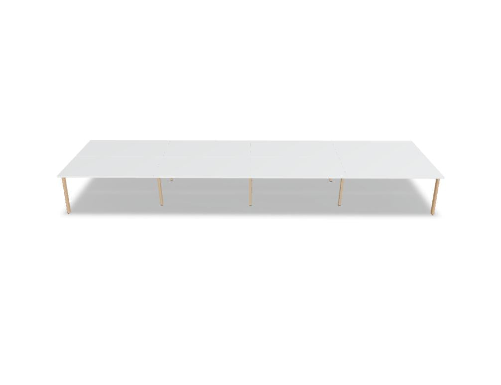 Ogi B Bench BOB340E4 - Doppelschreibtisch in Weiss Pastell präsentiert im Onlineshop von KAQTU Design AG. Schreibtisch ist von Mdd