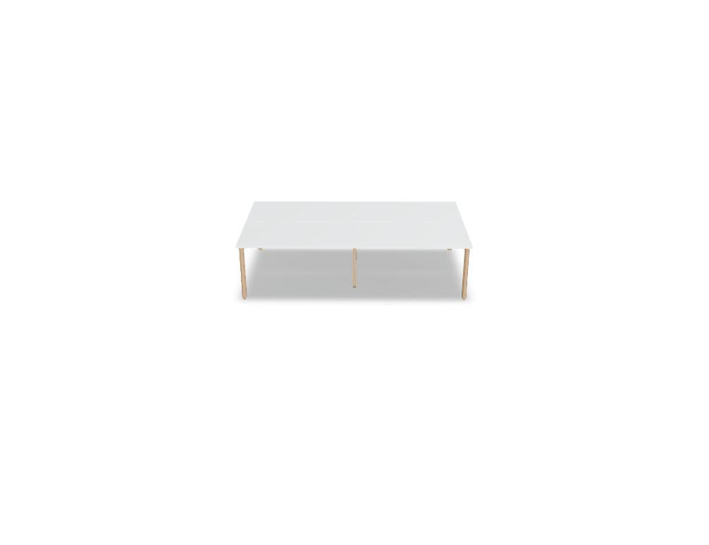 Ogi B Bench BOB440E2 - Doppelschreibtisch in Weiss Pastell präsentiert im Onlineshop von KAQTU Design AG. Schreibtisch ist von Mdd
