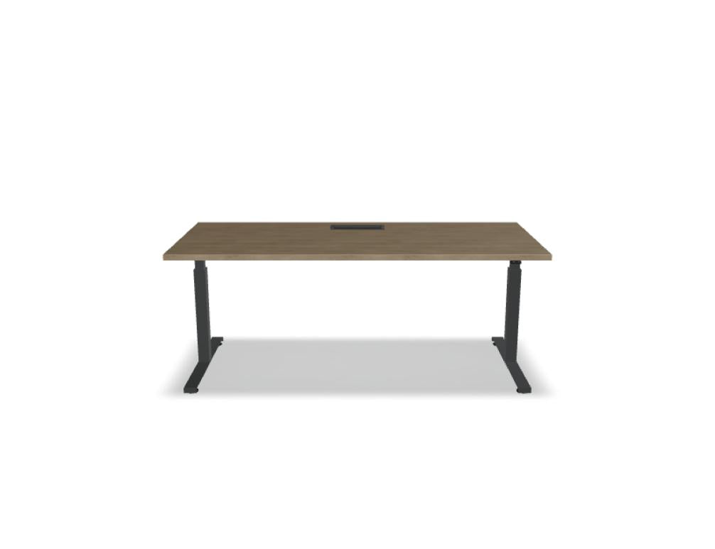 Ogi Drive BOD58 - Schreibtisch elektrisch höhenverstellbar, zweimotoriges Gestell in Honigeiche präsentiert im Onlineshop von KAQTU Design AG. Schreibtisch ist von Mdd