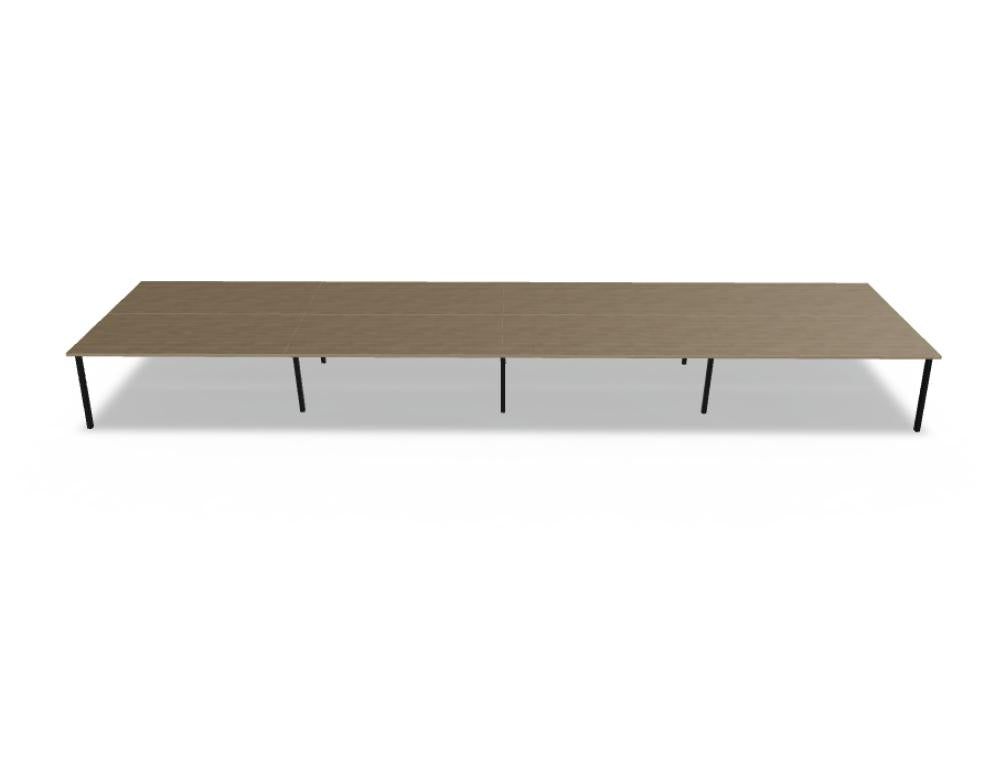 Ogi M Bench BOM35E4 - Doppelschreibtisch in Honigeiche präsentiert im Onlineshop von KAQTU Design AG. Schreibtisch ist von Mdd