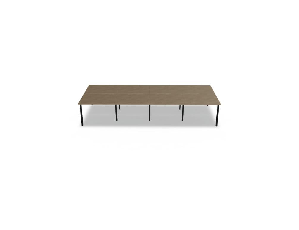 Ogi M Bench BOM48E4 - Doppelschreibtisch in Honigeiche präsentiert im Onlineshop von KAQTU Design AG. Schreibtisch ist von Mdd