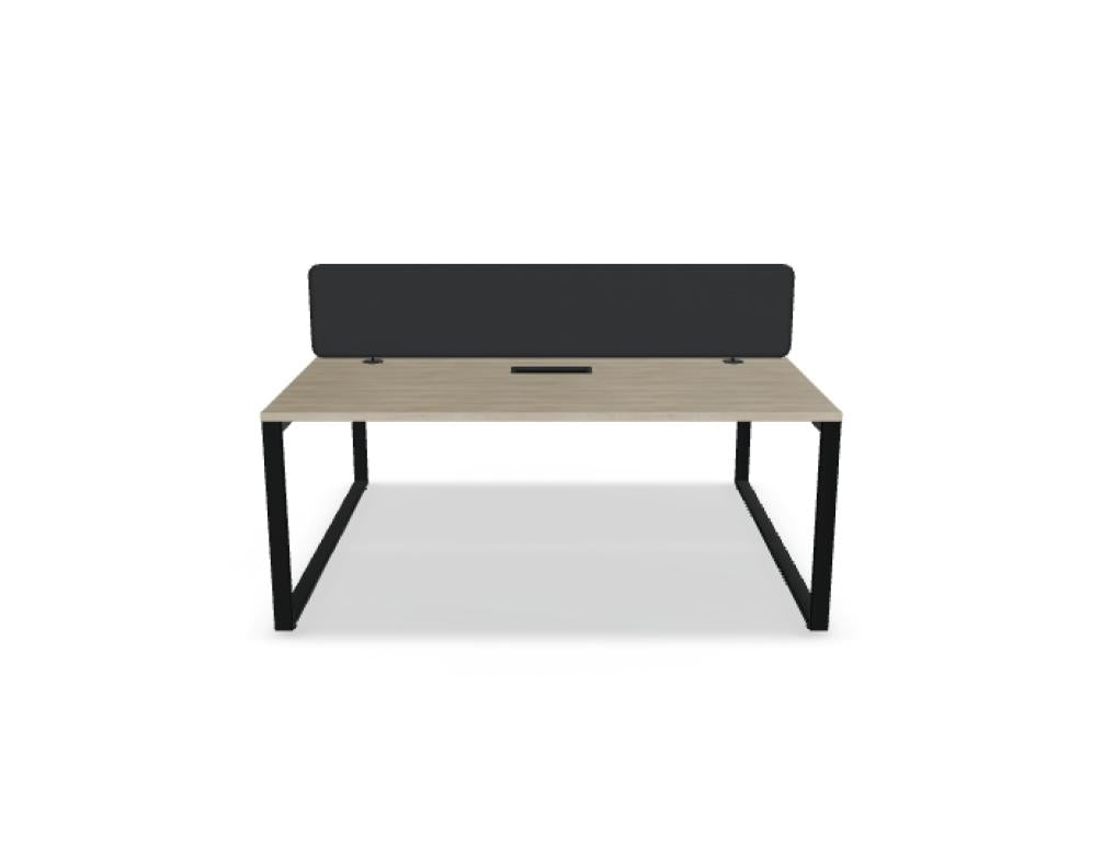 Ogi Q Bench BOQ35 - Doppelschreibtisch in Honigeiche präsentiert im Onlineshop von KAQTU Design AG. Schreibtisch ist von Mdd