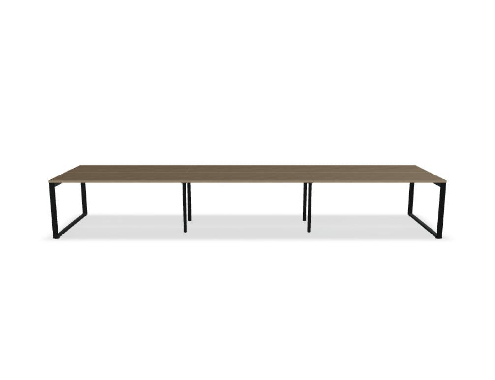 Ogi Q Bench BOQ56E3 - Doppelschreibtisch in Honigeiche präsentiert im Onlineshop von KAQTU Design AG. Schreibtisch ist von Mdd