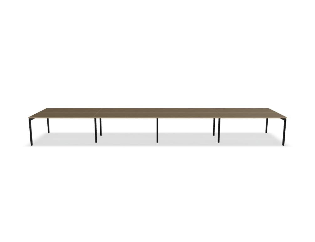 Ogi U Bench BOU46E4 - Doppelschreibtisch in Honigeiche präsentiert im Onlineshop von KAQTU Design AG. Schreibtisch ist von Mdd