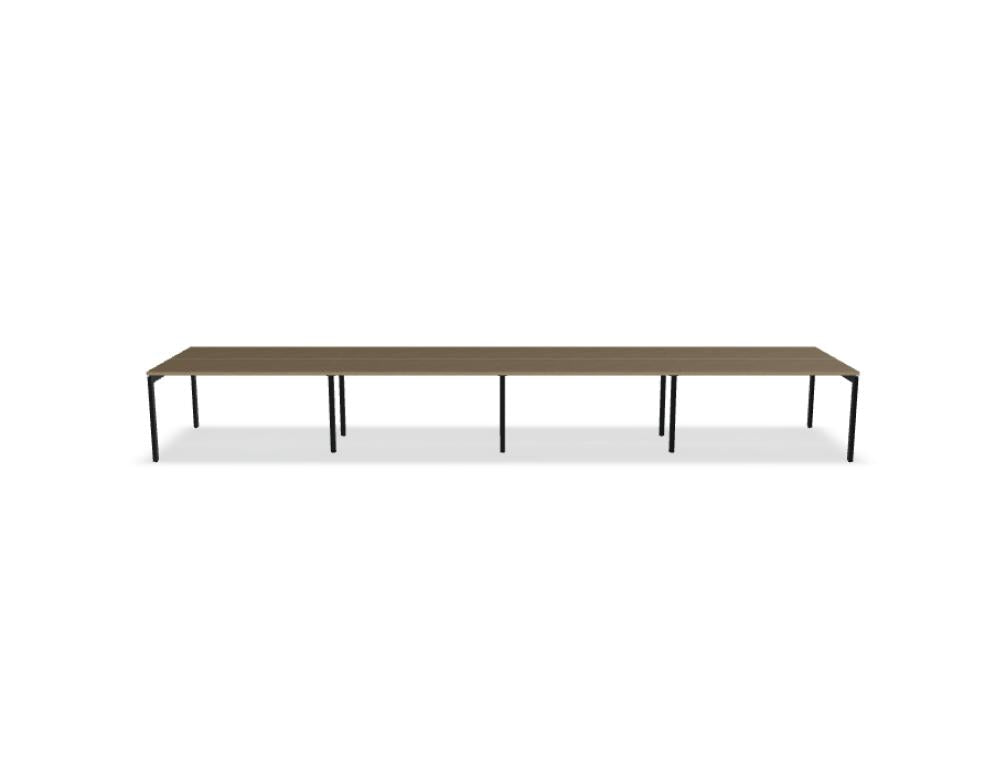 Ogi U Bench BOU54E4 - Doppelschreibtisch in Honigeiche präsentiert im Onlineshop von KAQTU Design AG. Schreibtisch ist von Mdd