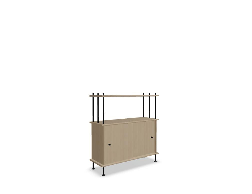 Bava BV10P1 - Holz-Halbregal in Eiche Natur präsentiert im Onlineshop von KAQTU Design AG. Standregal ist von Tamo