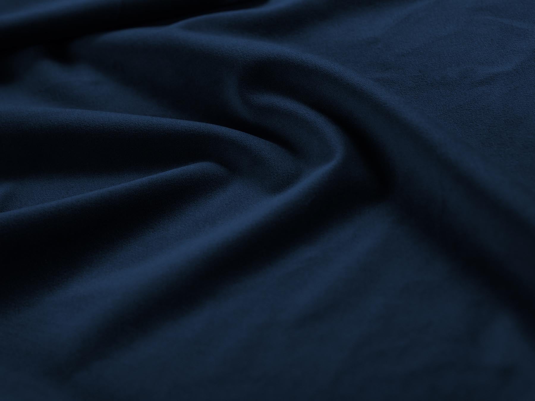 Modernes 2-Sitzer Sofa Bali in Royal Blue-Bluvel, perfekt für gemütliche Abende und stilvolle Einrichtung, von Cosmopolitan Design.