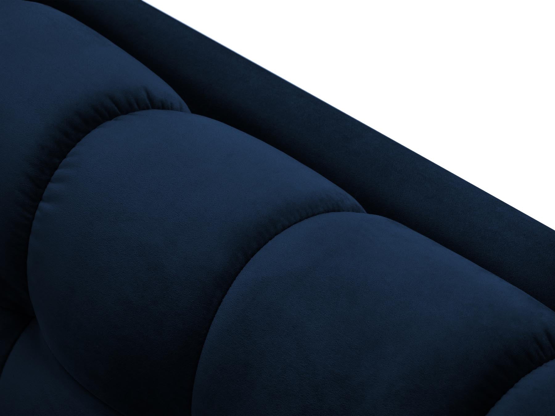 Elegantes 2-Sitzer Sofa Bali in Royal Blue-Bluvel, ideal für stilvolle Wohnräume und entspannte Stunden, von Cosmopolitan Design.