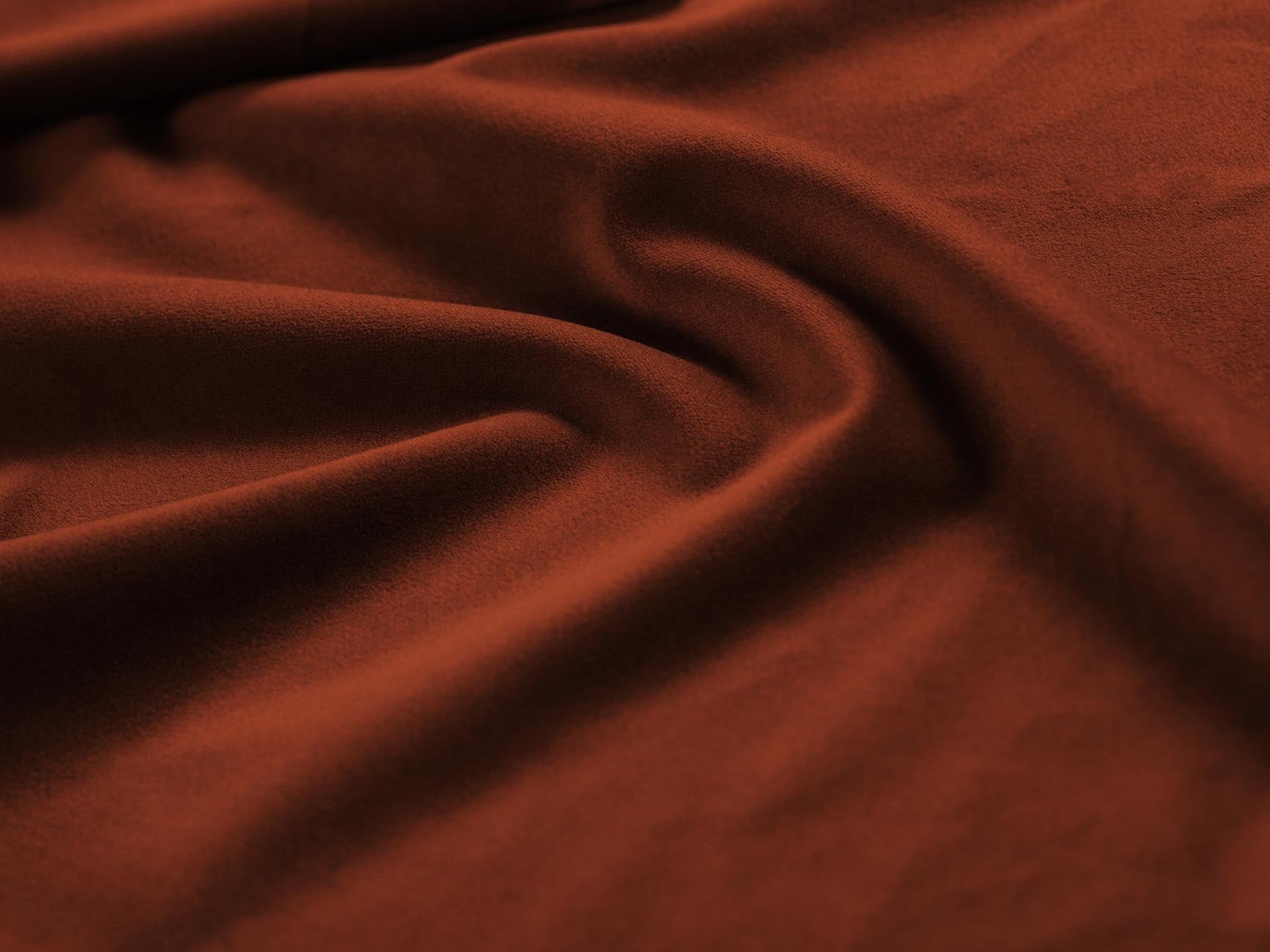 Modernes 3-Sitzer Sofa Hawaii in edlem Auburn-Magic Velvet, perfekt für gemütliche Abende und stilvolle Einrichtungsideen.
