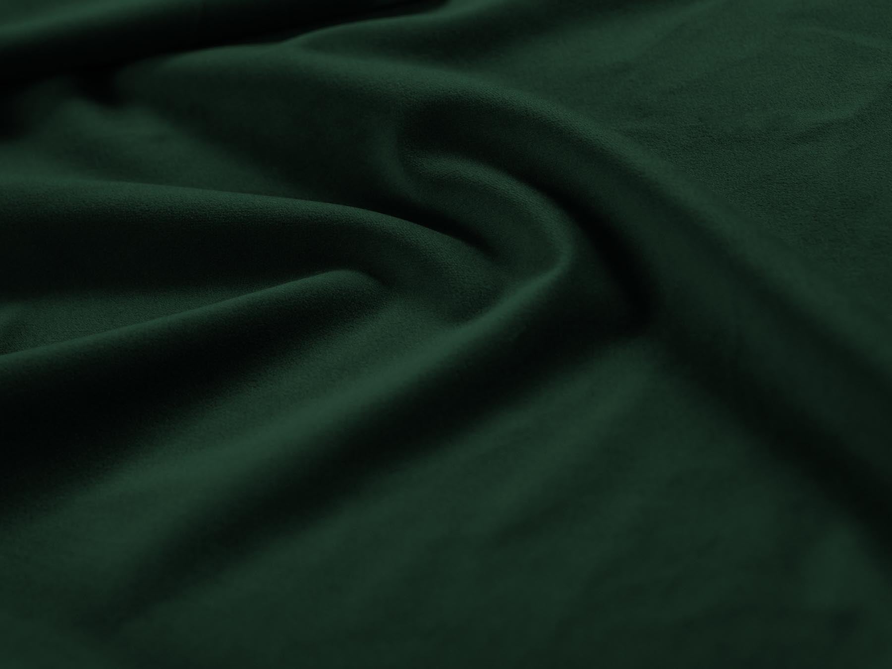 Elegantes 3-Sitzer Sofa Bali in edlem Bottle Green-Bluvel, ideal für stilvolle Wohnräume und entspannte Stunden mit Freunden.