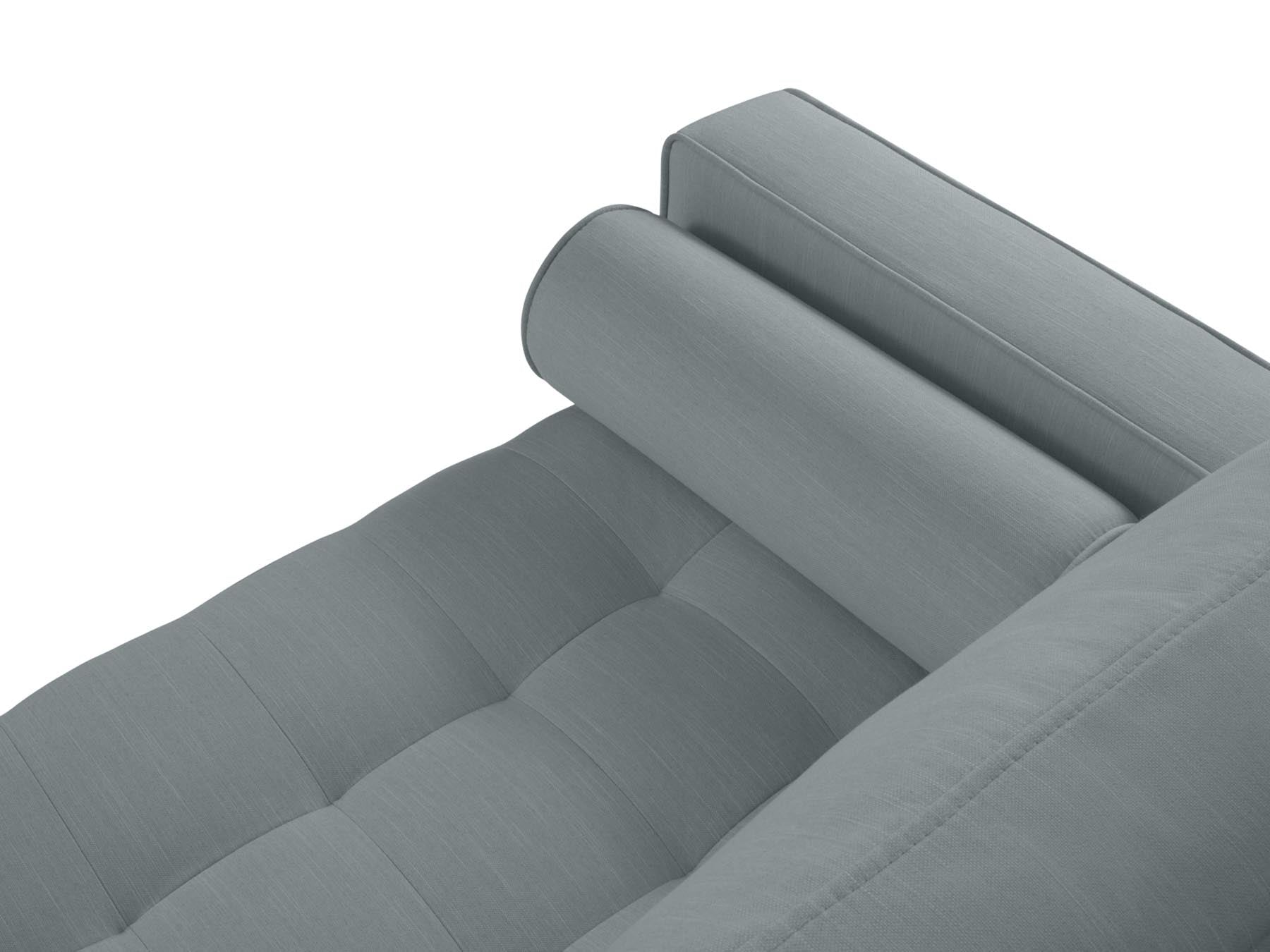 Elegantes 3-Sitzer Sofa Aspen in trendigem Blue-Melva, ideal für einladende Wohnräume und entspannte Stunden.