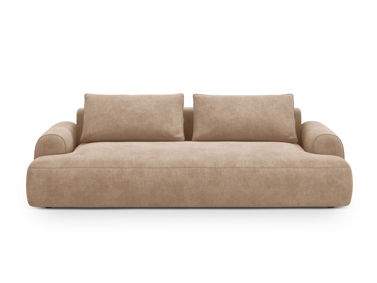 4-Sitzer Sofa Calma mit Schlaffunktion und Stauraum in Dark Beige-Vogue präsentiert im Onlineshop von KAQTU Design AG. Bettsofa ist von Cosmopolitan Design