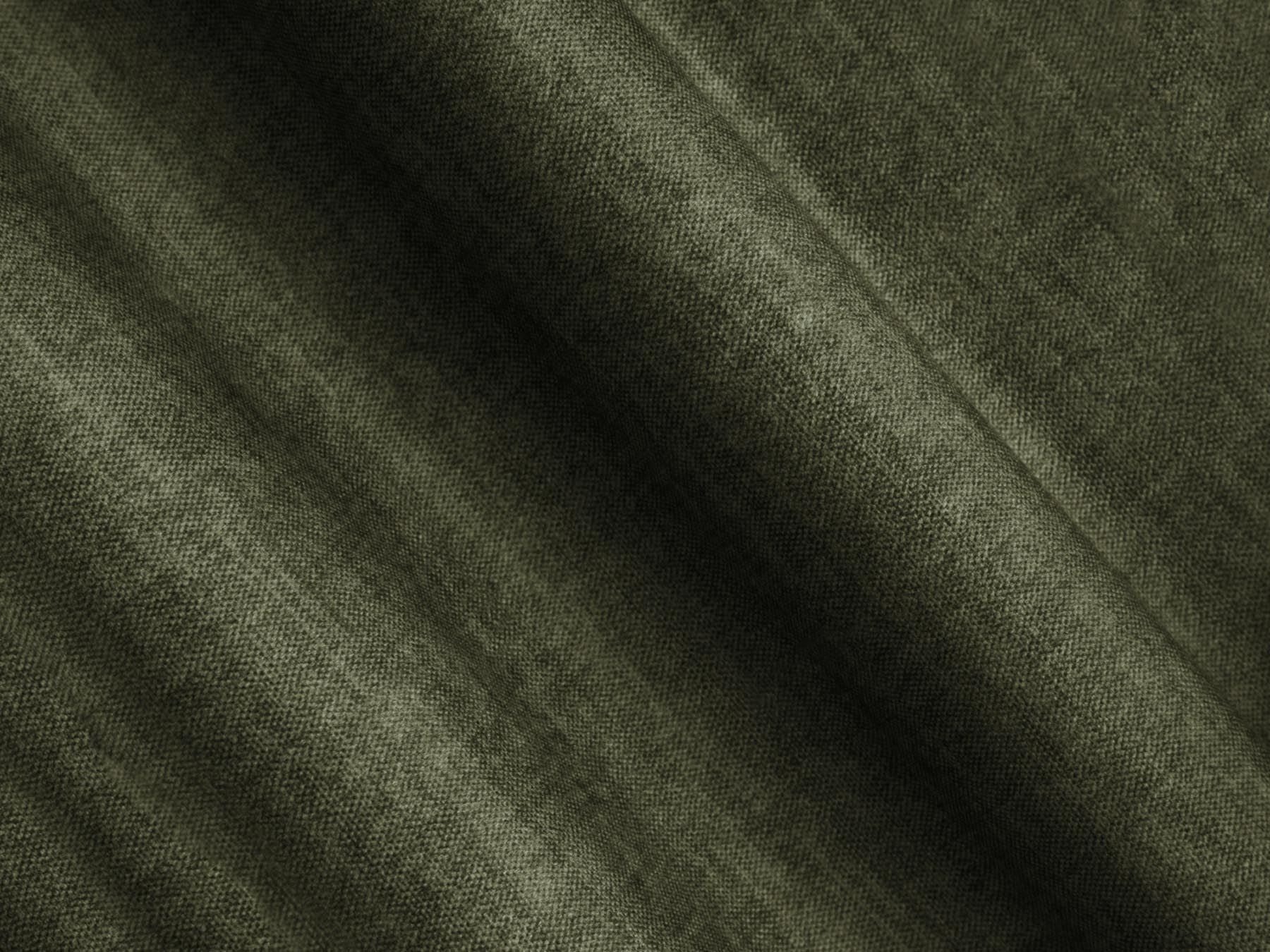 Elegantes 4-Sitzer Sofa Calma in trendigem Green-Vogue, ideal für Wohnräume, mit praktischer Schlaffunktion und integriertem Stauraum.