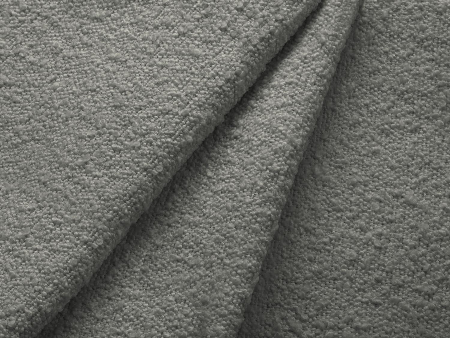 Stylischer Boucle Sessel in Grau und Schwarz, 94 cm, perfekt für zeitgemäße Inneneinrichtungen und gemütliche Leseecken.