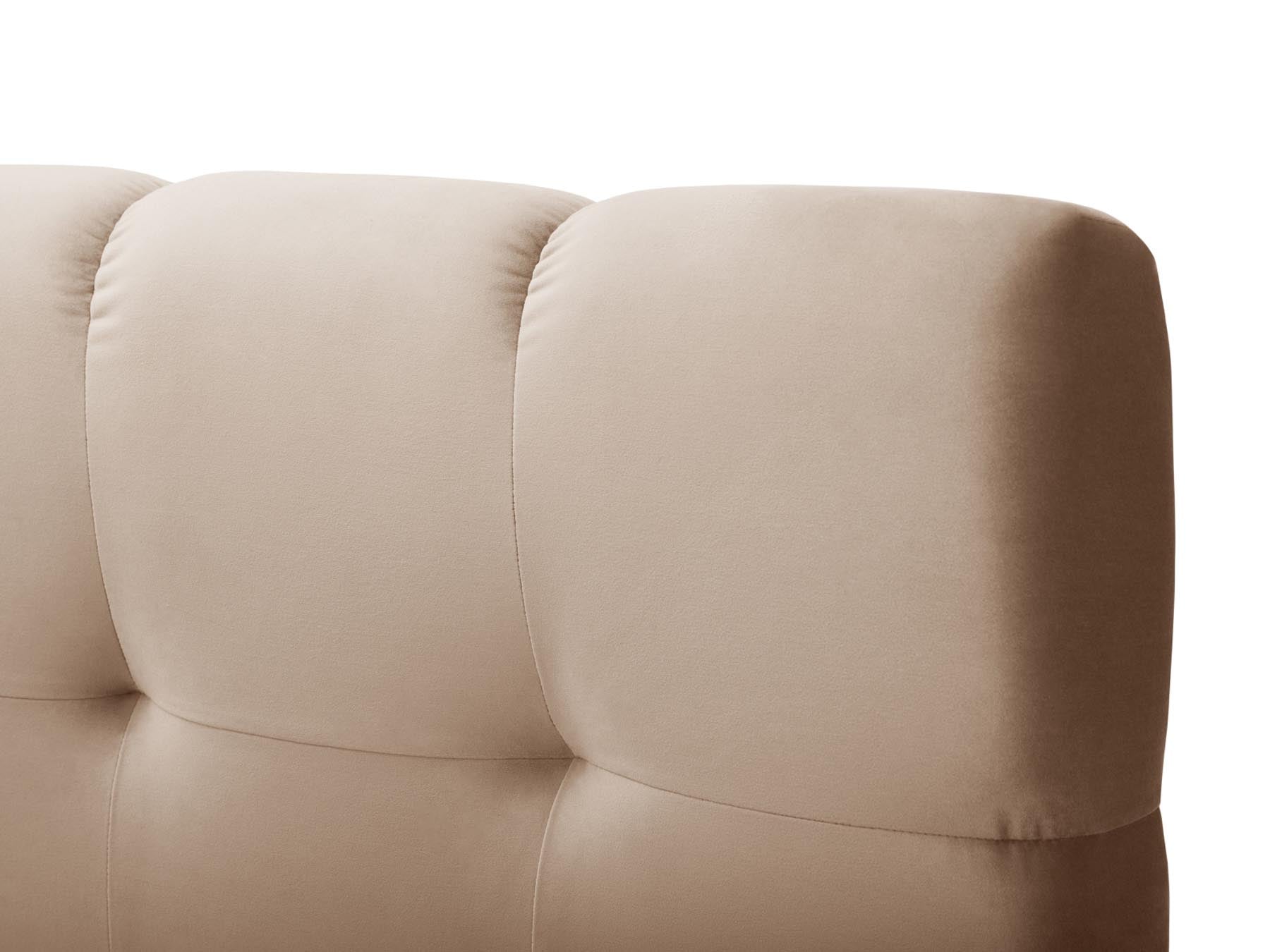 Elegantes Boxspring Bett Set Bali in 160 cm, in sanften Beige- und Blautönen, ideal für moderne und gemütliche Schlafräume.