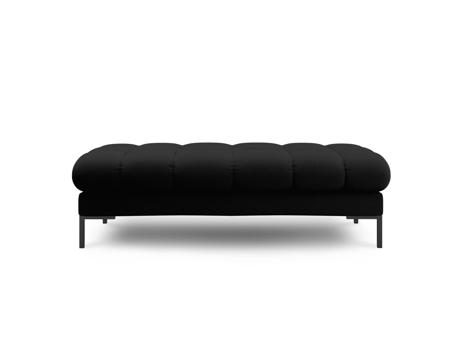 Elegante 2-Sitzer Bank Bali in stilvollem Schwarz und Weiß, ideal für moderne Wohnräume. Teil der modularen Sofaserie von Cosmopolitan Design.