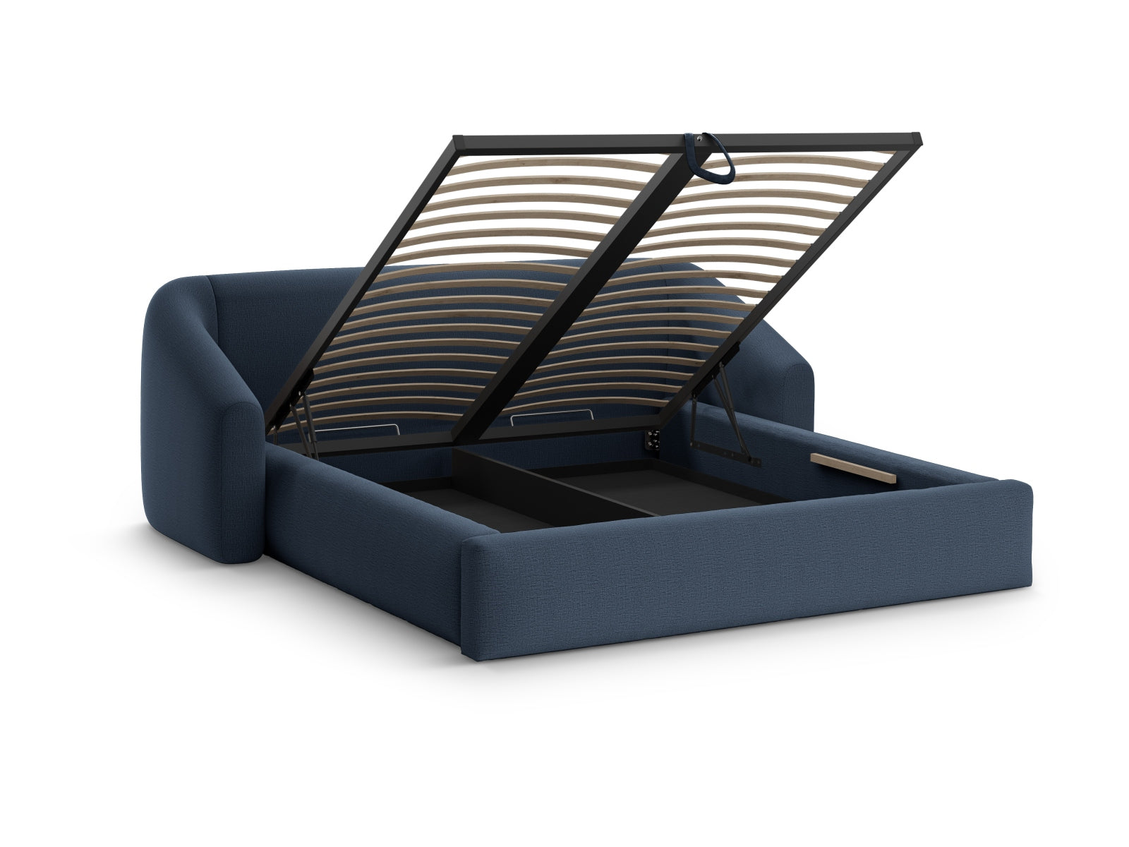 Elegantes Campi Bett von Cosmopolitan Design, ausgestattet mit praktischem Stauraum und einem geschmackvollen Kopfteil für zeitgemäße Schlafzimmer.