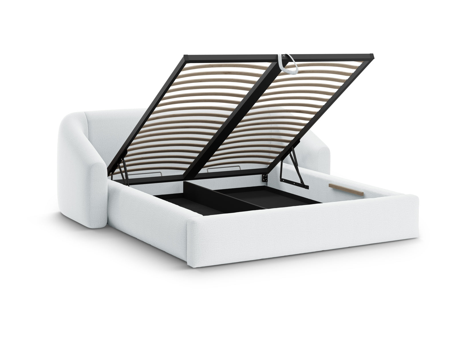 Stilvolles Campi Bett von Cosmopolitan Design, ideal für moderne Schlafzimmer, mit integriertem Stauraum und elegantem Kopfteil.