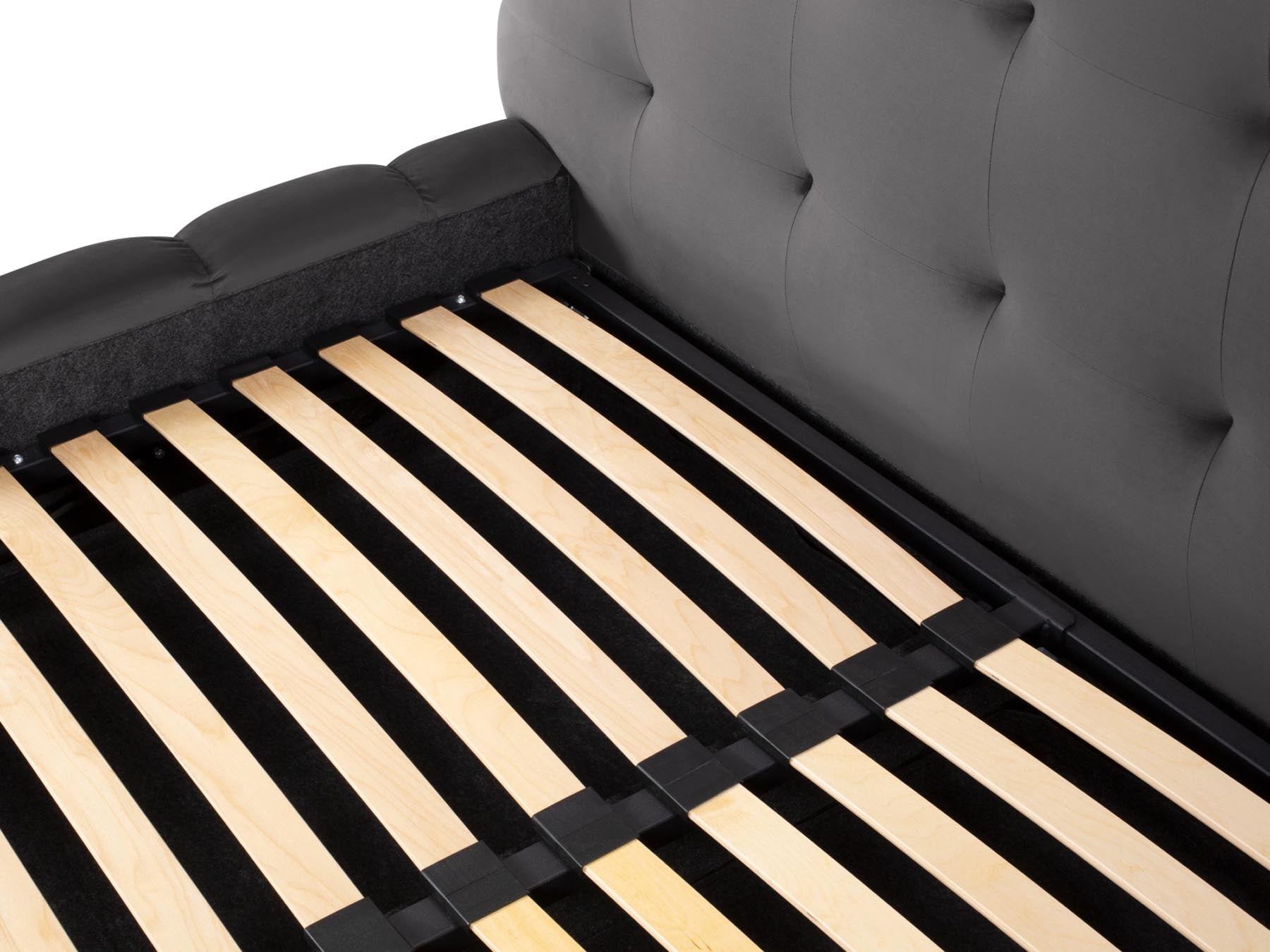Modernes Bali Bett mit integriertem Stauraum und ansprechendem Kopfteil, 200 cm breit, perfekt für stilvolle Schlafzimmergestaltung.
