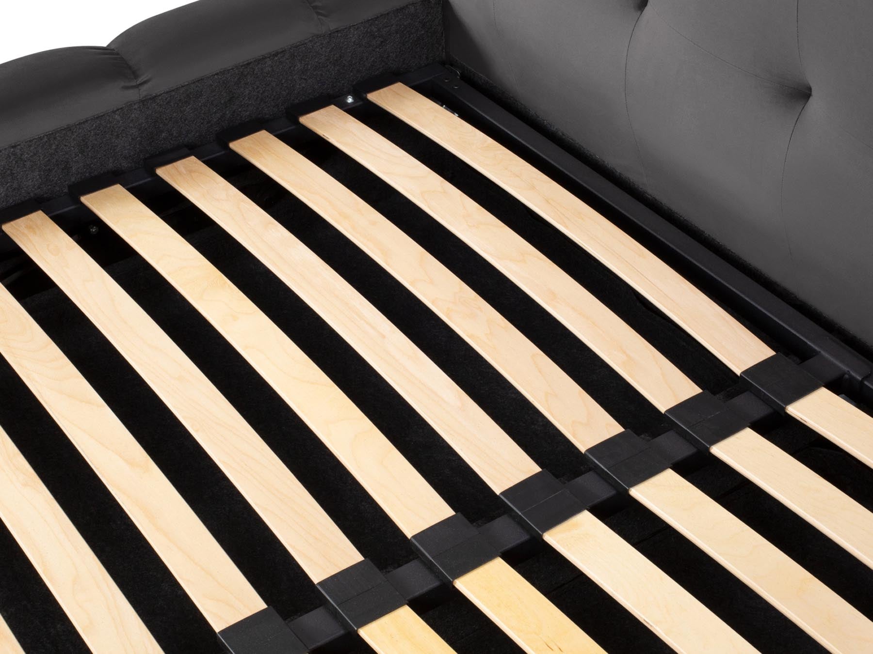 Modernes Bali Bett mit doppeltem Kopfteil und integriertem Stauraum in stilvollem Grey-Bluvel, perfekt für zeitgemäße Schlafzimmergestaltung.