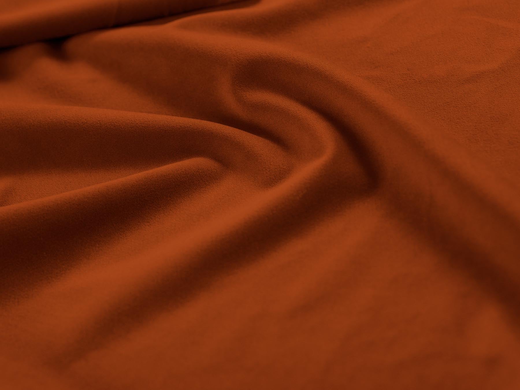 Stilvolles 5-Sitzer Ecksofa links Matera in sanftem Terracotta, perfekt für gemütliche und moderne Wohnambiente.