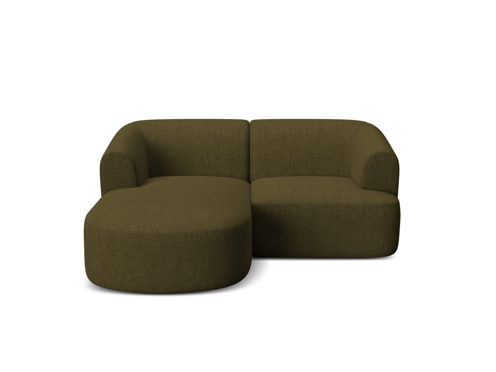 Elegantes, modulares 3-Sitzer Ecksofa Campi in frischem Grün, ideal für stilvolle Wohnräume und entspannte Sitzgelegenheiten.