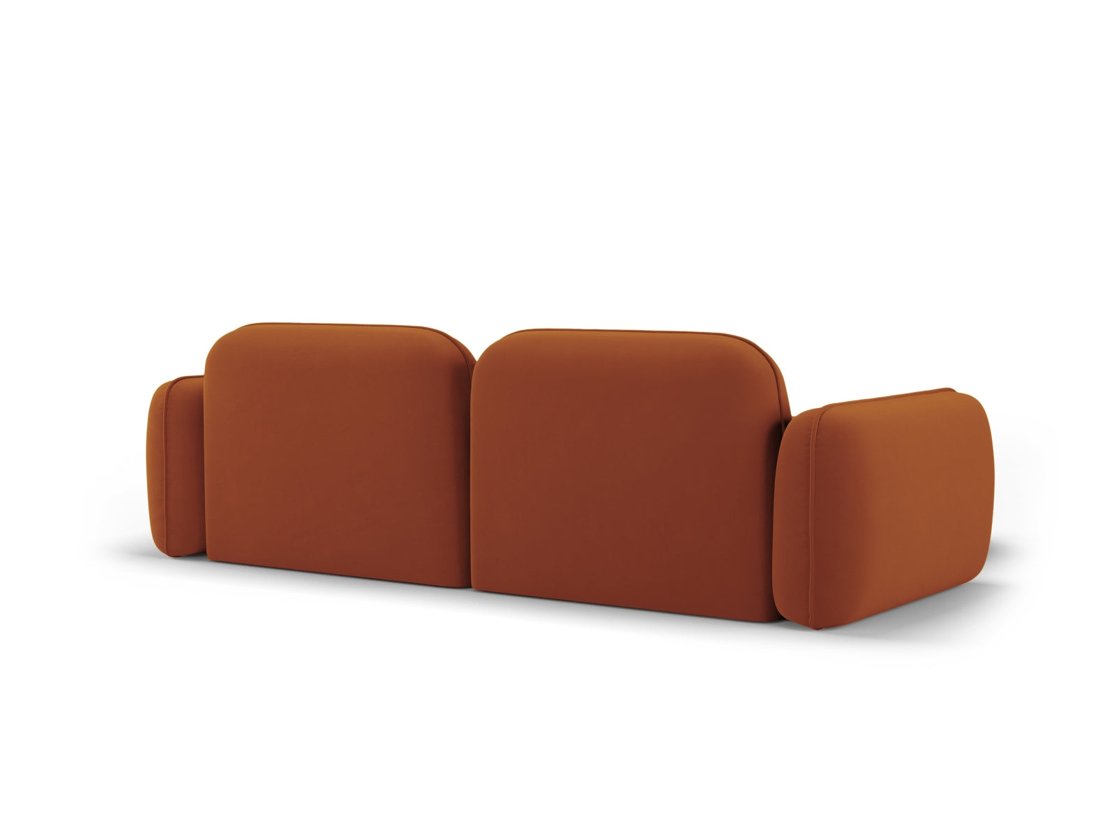 Elegantes, modulares Ecksofa Sydney in sanftem Terracotta, ideal für stilvolle Wohnräume und vielseitige Einrichtungsmöglichkeiten.