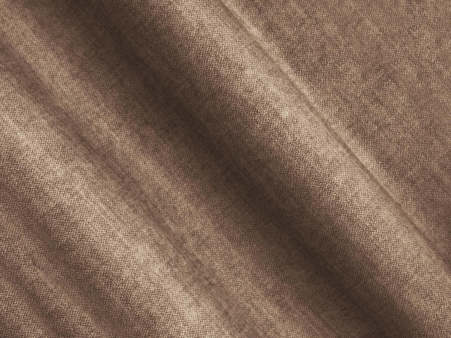 Eleganter Loretto Velour Pouf in edlem Dunkelbeige, ideal als zusätzlicher Sitzplatz oder Fußablage, perfektes Accessoire für zeitgemäße Wohnräume.