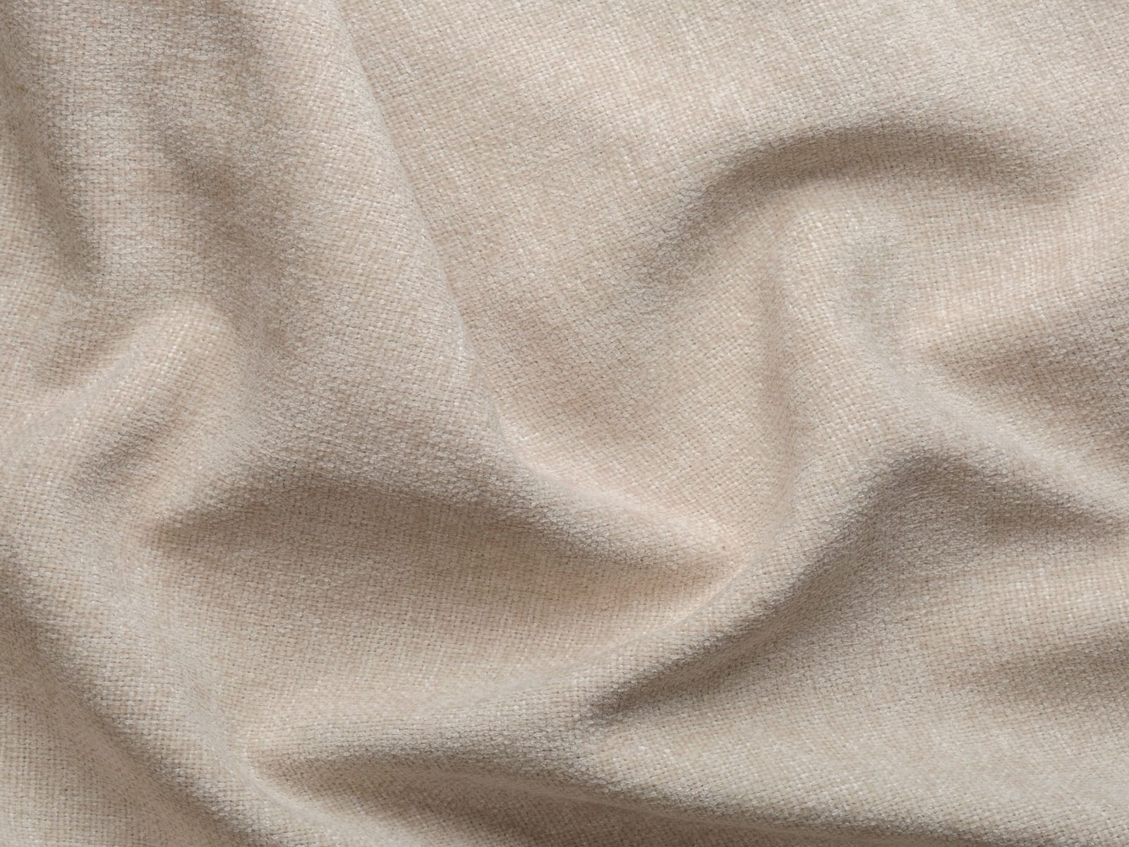 Stylischer 1-Sitzer Pouf Aveiro in zartem Beige, ideal für gemütliche Sitzgelegenheiten und geschmackvolle Wohnraumgestaltung.