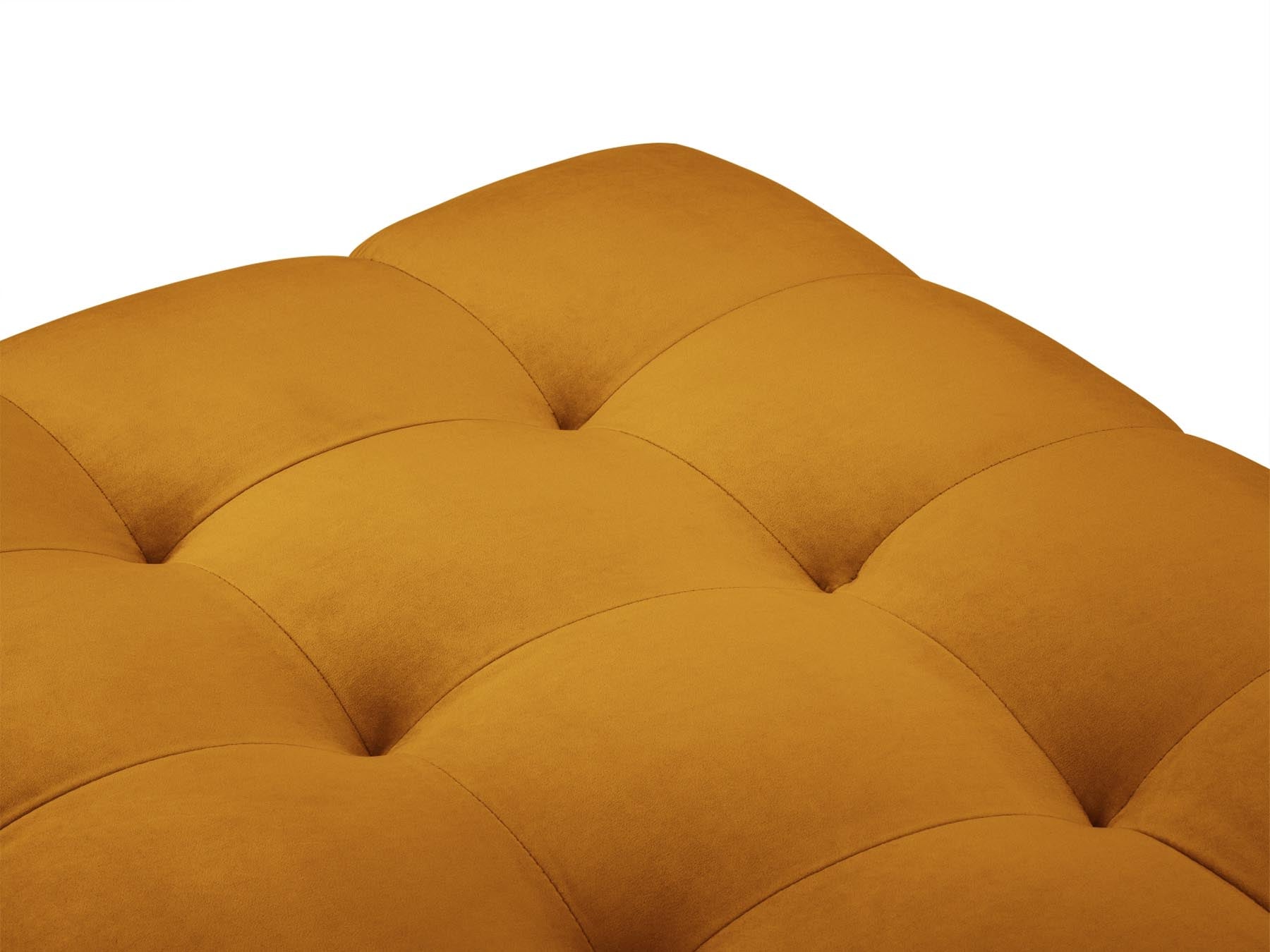 Eleganter 1-Sitzer Pouf Bali in strahlenden Gelb- und Blautönen, perfekt für ein modernes Ambiente und stilvolle Akzente.