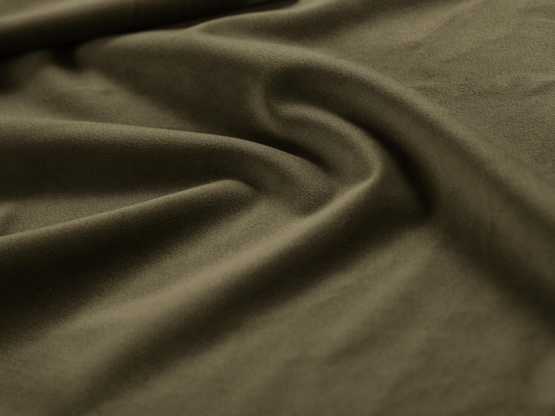 Eleganter 1-Sitzer Pouf Treno in ansprechendem Green-Bluvel, ideal für stilvolle Wohnräume und entspannte Atmosphäre. Hochwertige Qualität von Cosmopolitan Design.