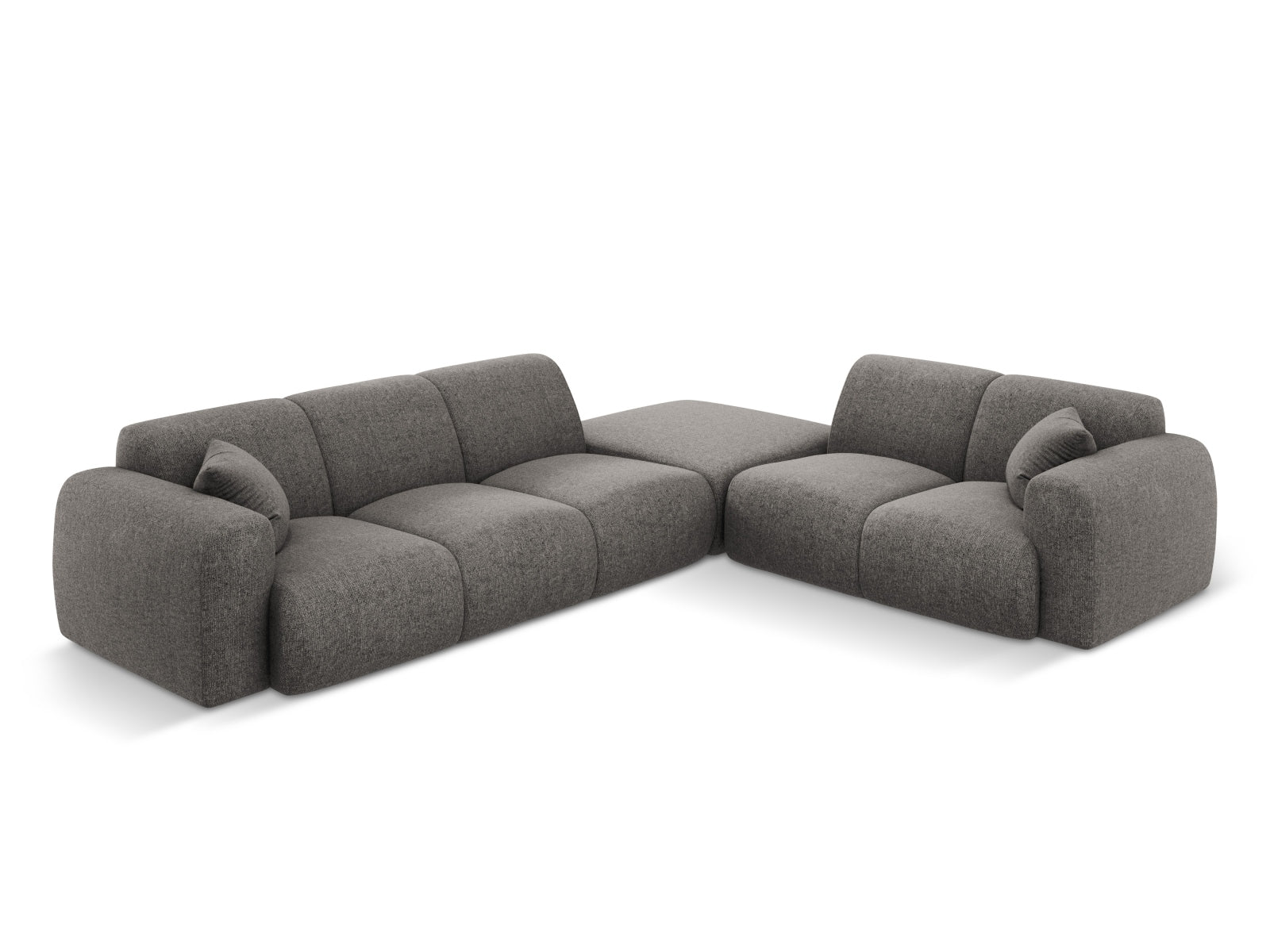 Nolio Ecksofa rechts 4 Sitzer 250cm in Grey-Haga präsentiert im Onlineshop von KAQTU Design AG. Ecksofa rechts ist von Cosmopolitan Design