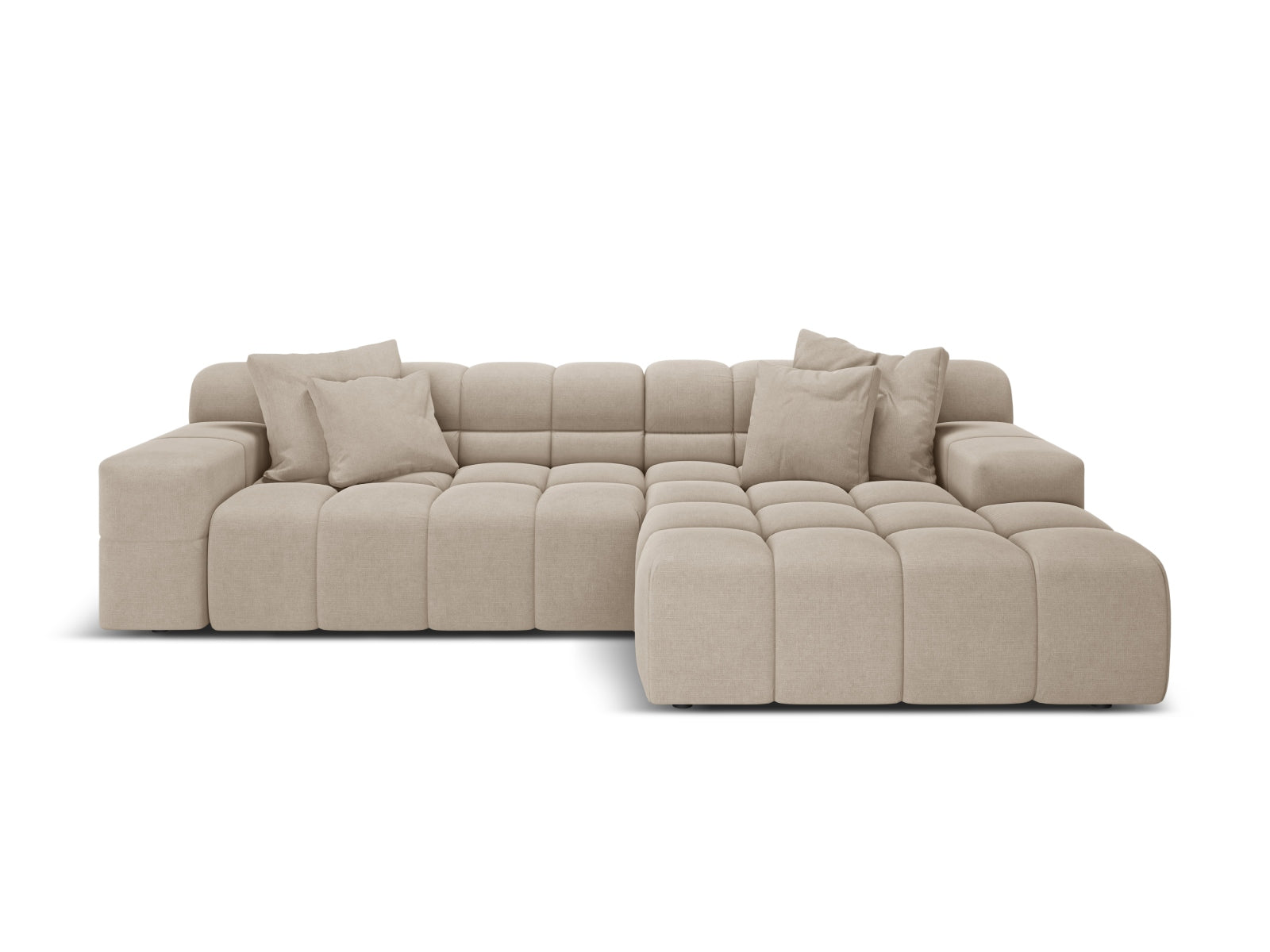 3-Sitzer Ecksofa rechts Hawaii in Cappuccino-Moly präsentiert im Onlineshop von KAQTU Design AG. Ecksofa rechts ist von Cosmopolitan Design