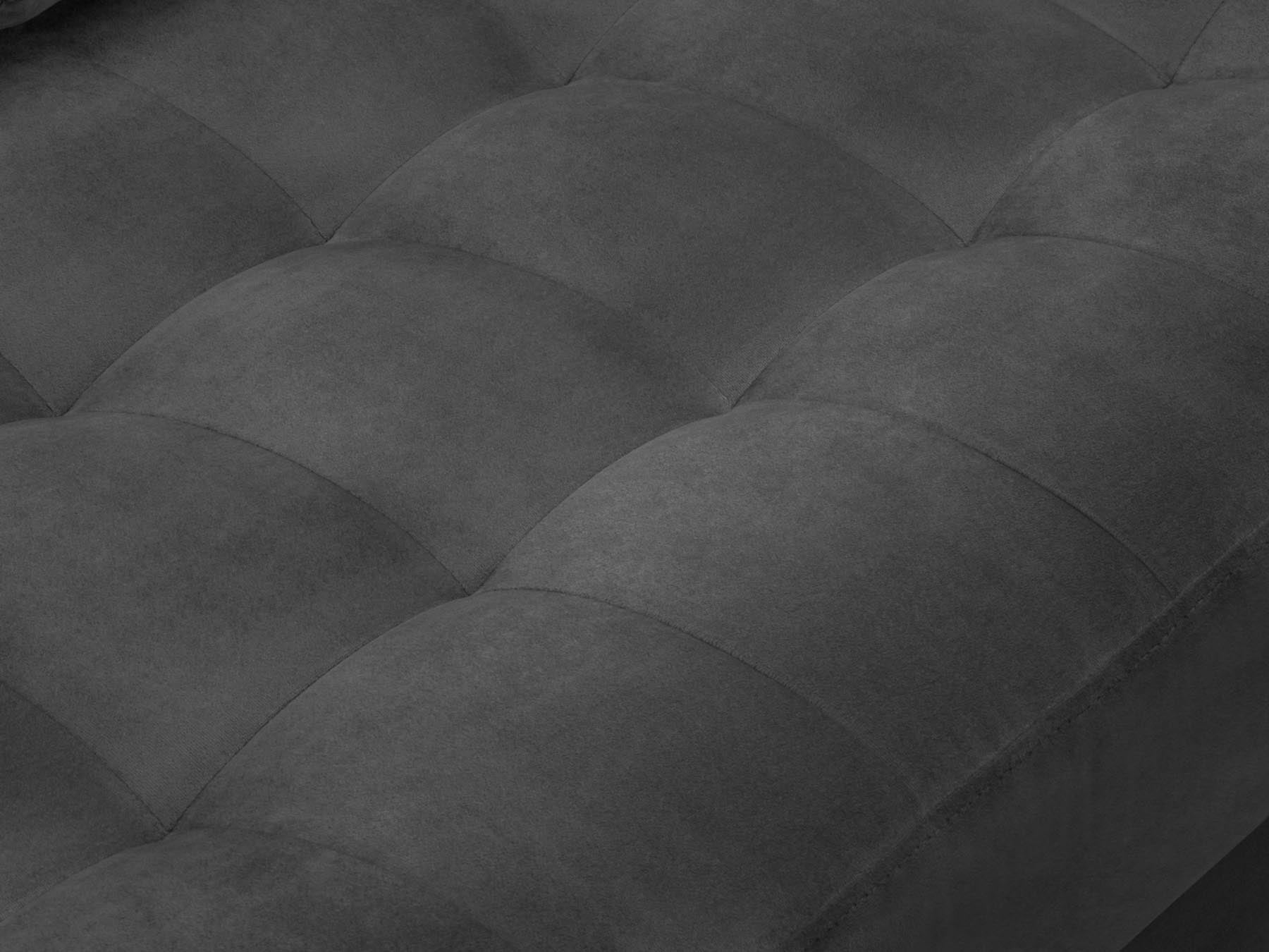 Elegantes 4-Sitzer Ecksofa rechts Aspen in edlem Dunkelgrau, ideal für entspannte Abende und geschmackvolle Wohnräume.