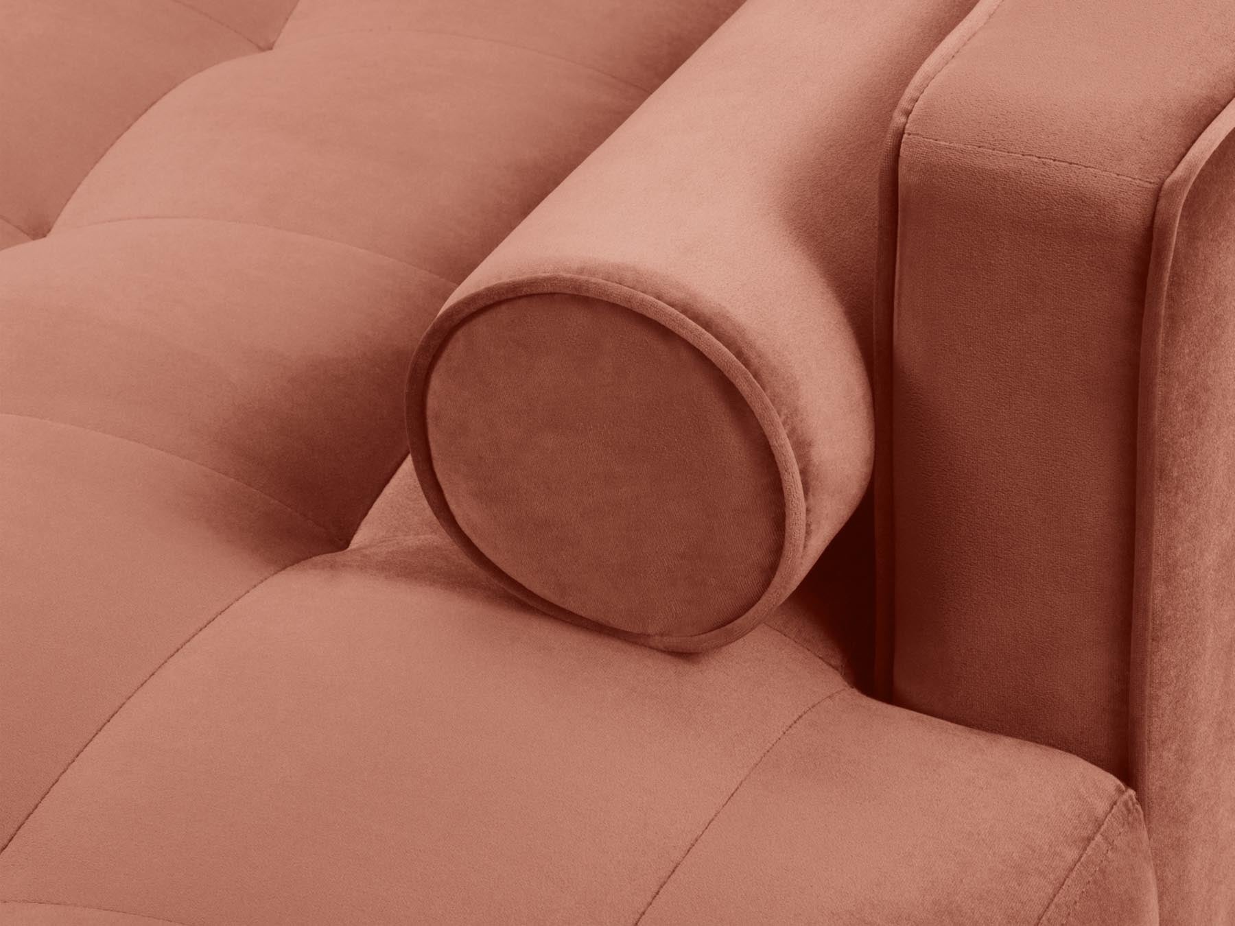 Elegantes 4-Sitzer Ecksofa rechts Aspen in strahlendem Pink, perfekt für trendbewusste Wohnräume von Cosmopolitan Design.