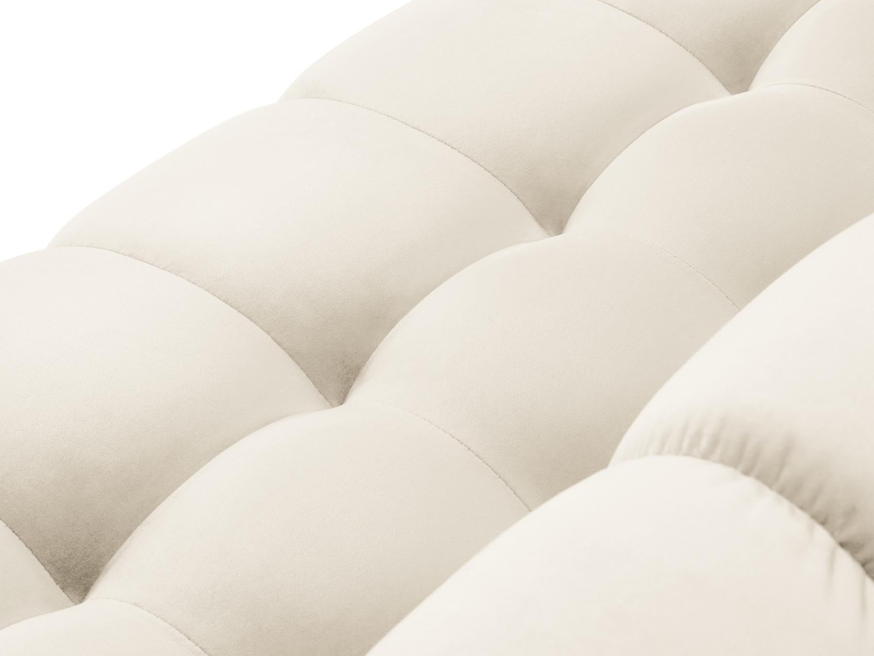 Modernes 5-Sitzer Ecksofa rechts Bali in stilvollem Beige, perfekt für gemütliche Abende und stilvolle Einrichtung von Cosmopolitan Design.