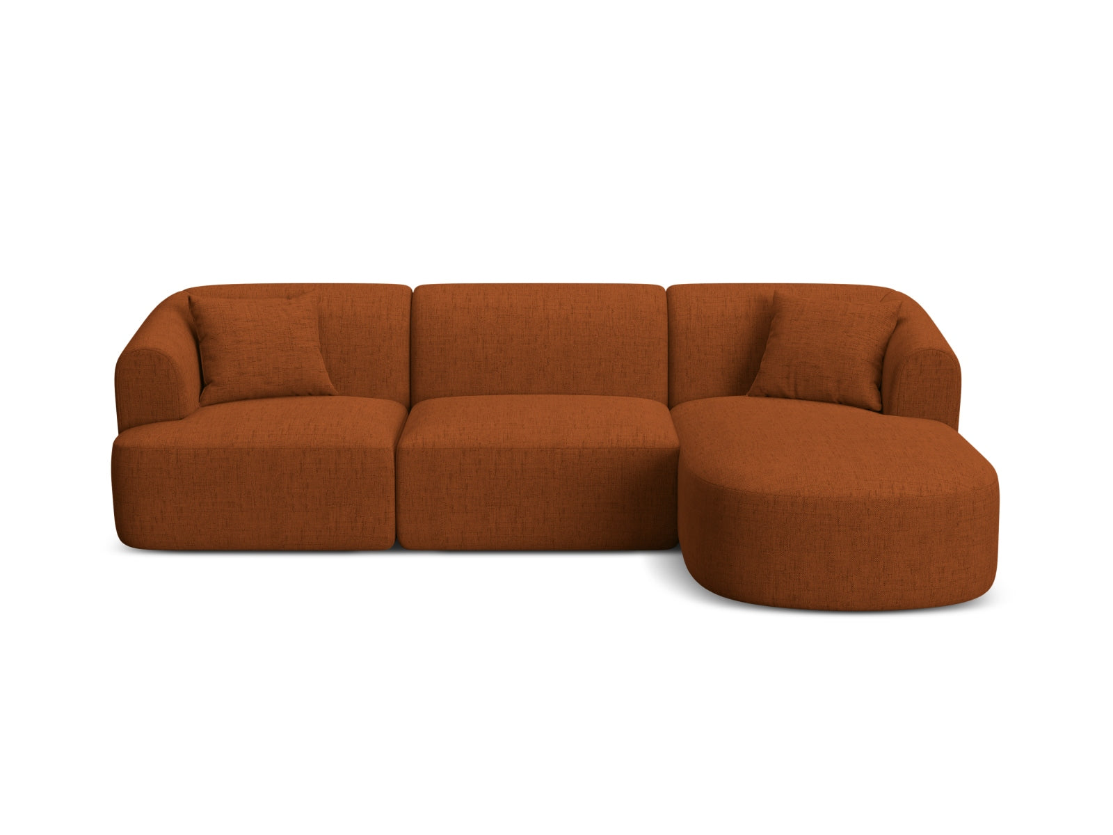 4-Sitzer Ecksofa rechts Campi in Brick-Moly präsentiert im Onlineshop von KAQTU Design AG. Ecksofa rechts ist von Cosmopolitan Design