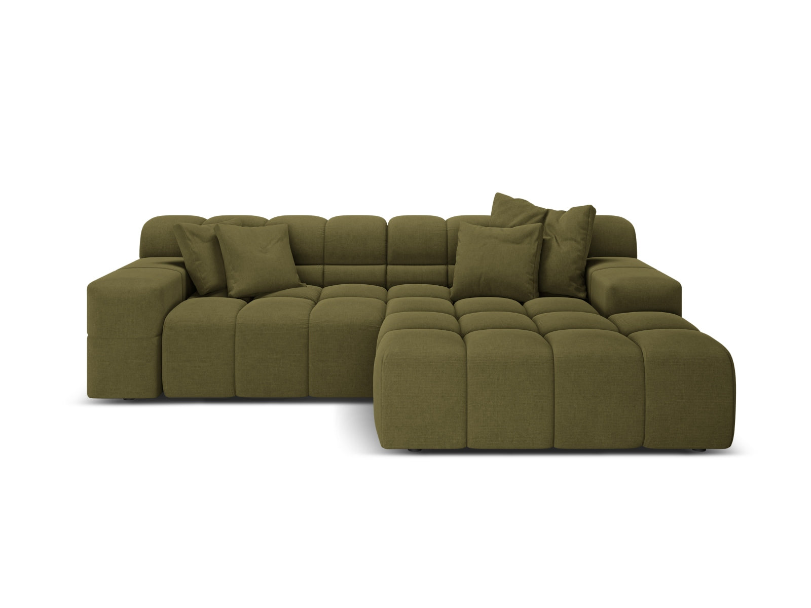 2-Sitzer Ecksofa rechts Hawaii in Green-Moly präsentiert im Onlineshop von KAQTU Design AG. Ecksofa rechts ist von Cosmopolitan Design