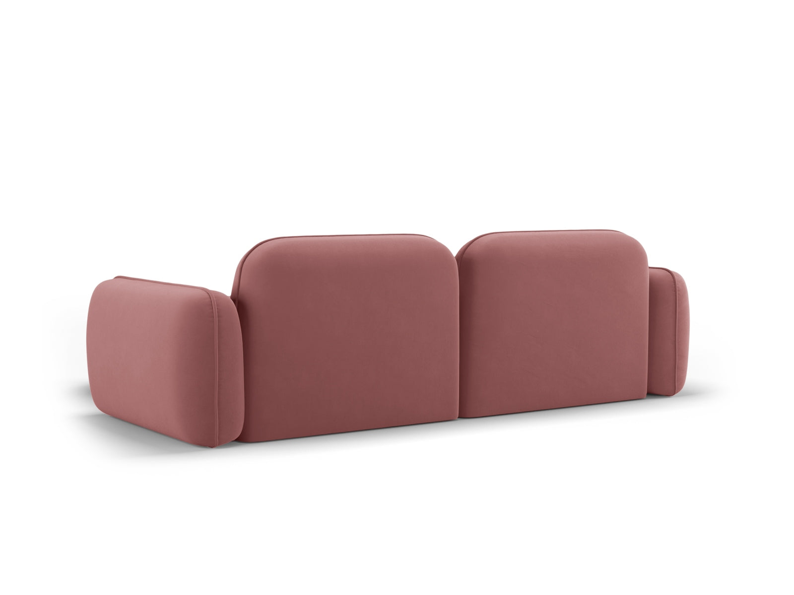 Elegantes, modulares Ecksofa Sydney in hochwertigem Velours, rechte Variante, perfekt für stilvolle Wohnräume und entspannte Abende.