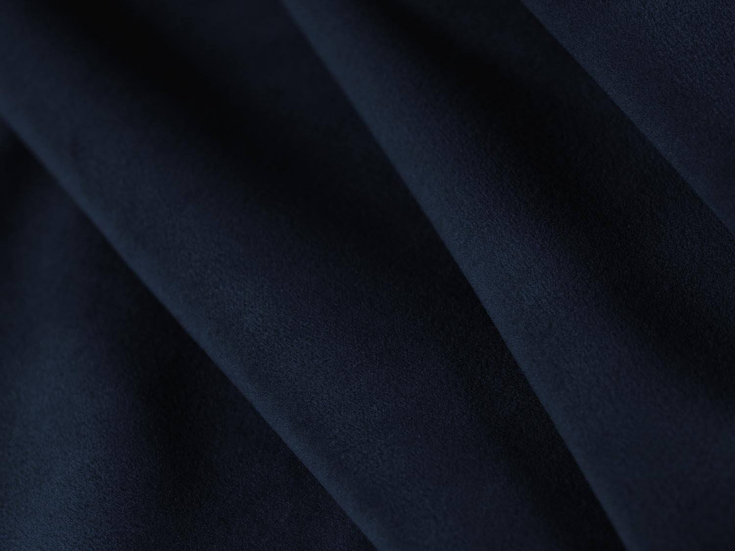Modernes Nolio Velour Panoramic Ecksofa links in Royal Blue, großzügig für 6 Personen, perfekt für gemütliche Abende und stilvolle Einrichtung.